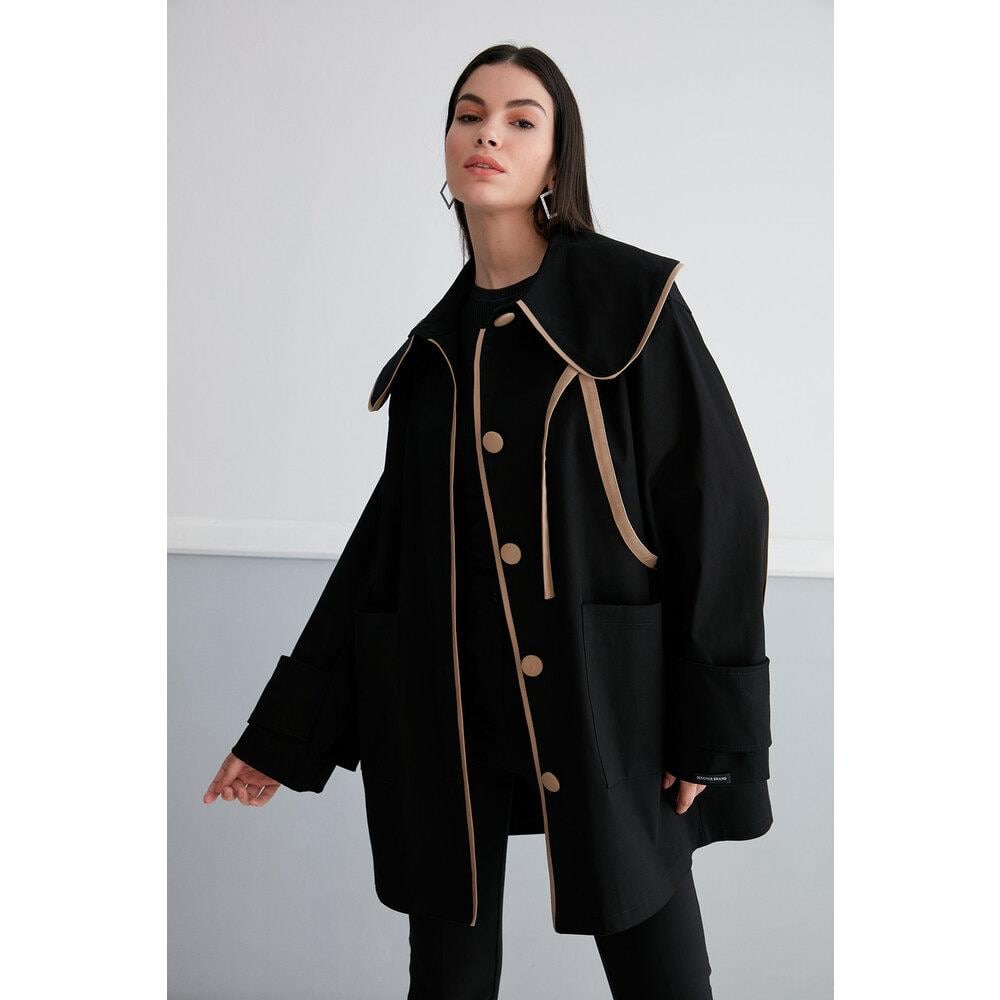 Sümeyye Kaçmaz Petit Trenchcoat - SİYAH