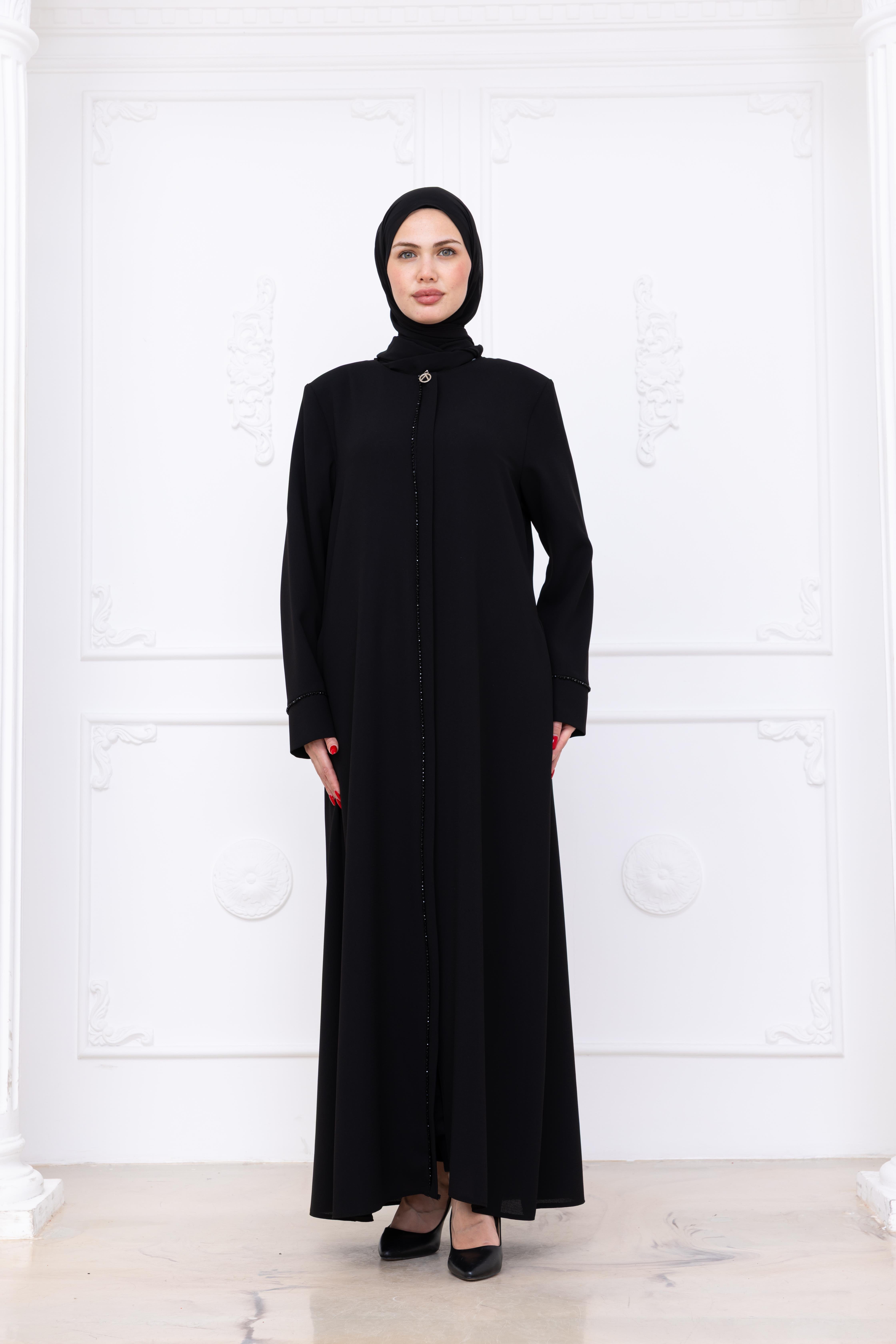 7095 Siyah Krep Ferace