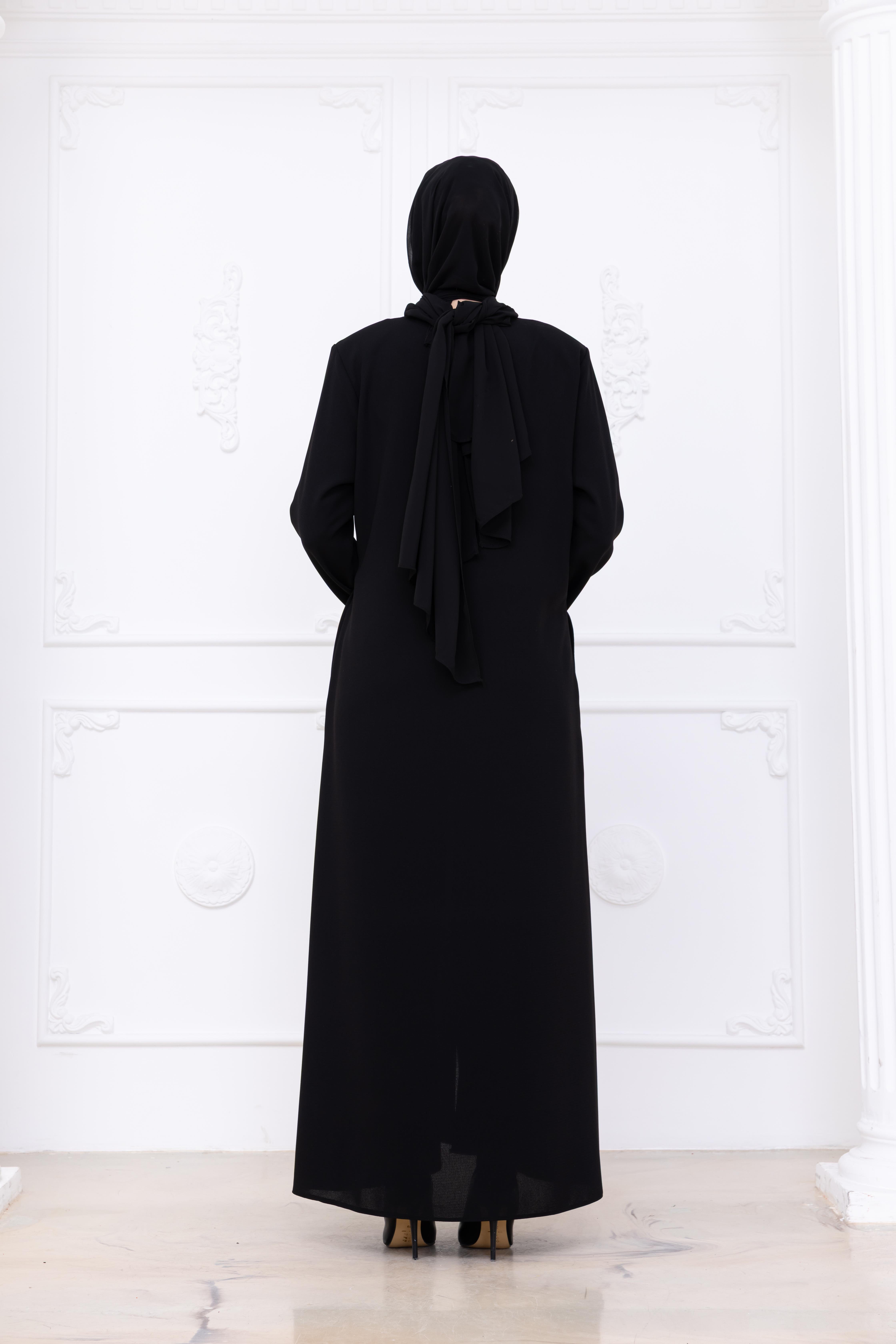 7095 Siyah Krep Ferace