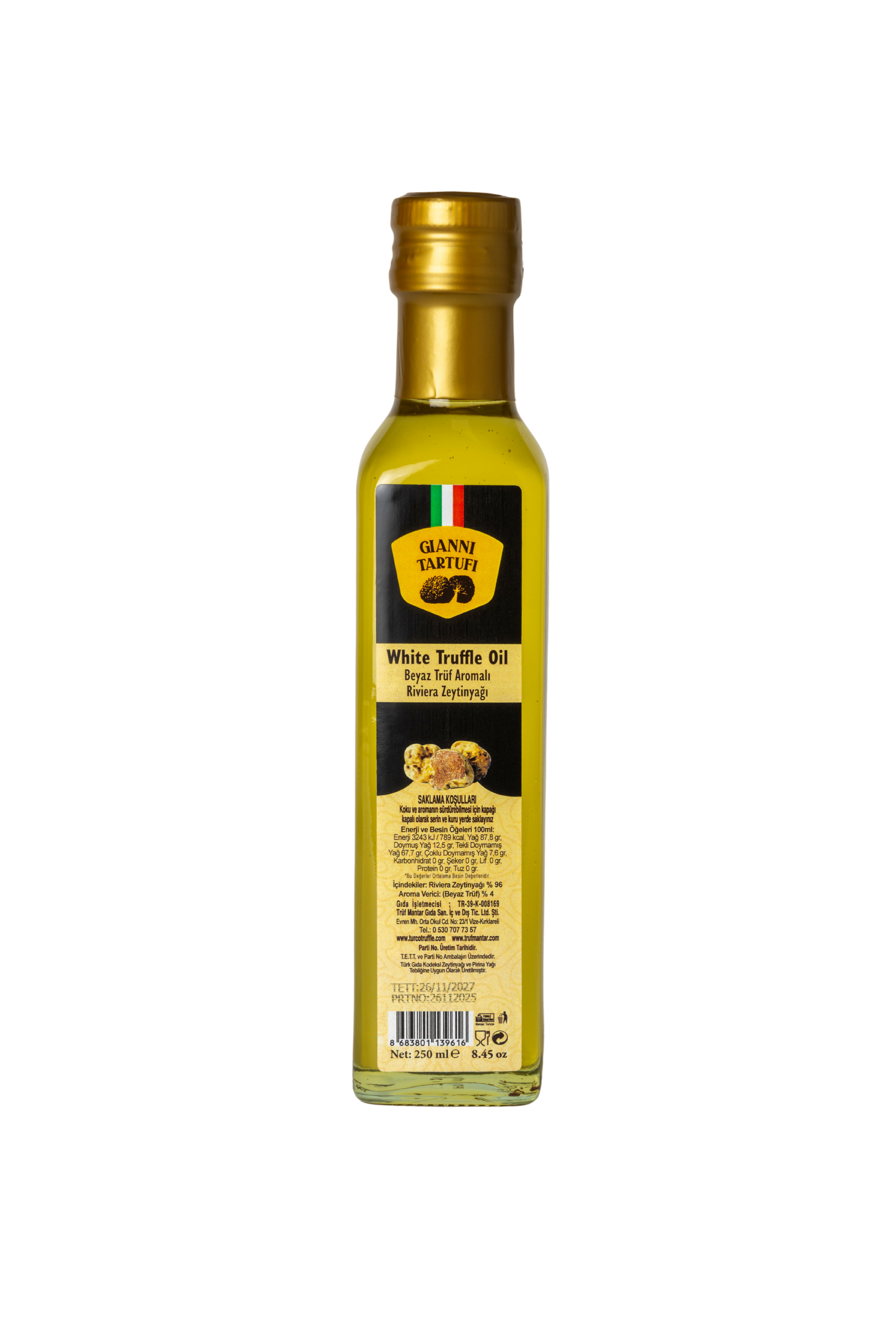 Gianni Tartufi Beyaz Trüf Yağı 250 ml