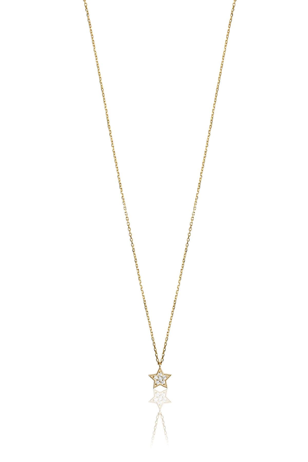 0.07 Carat Yıldız Pırlanta Kolye