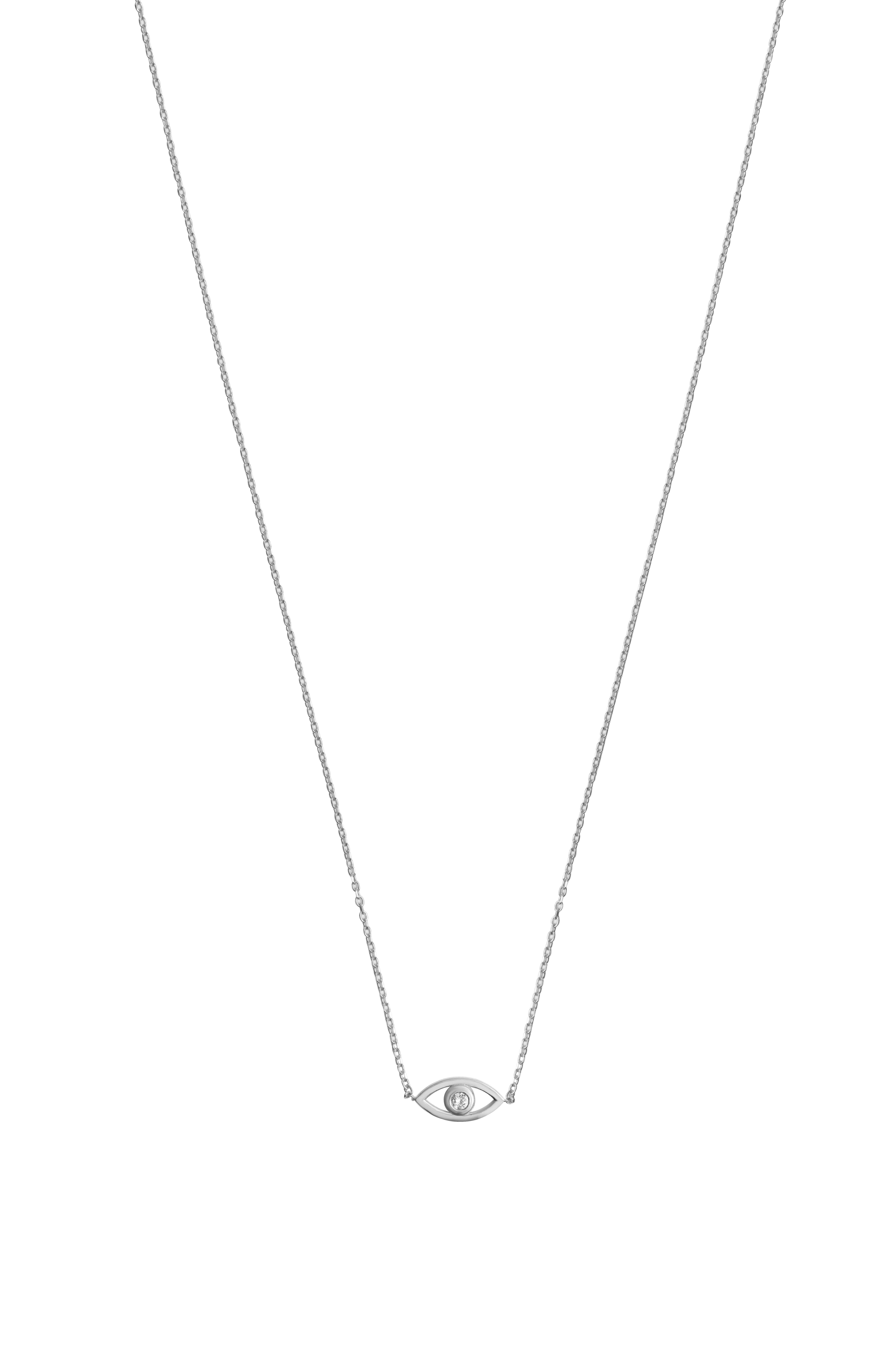0.03 Carat Nazar Pırlanta Kolye