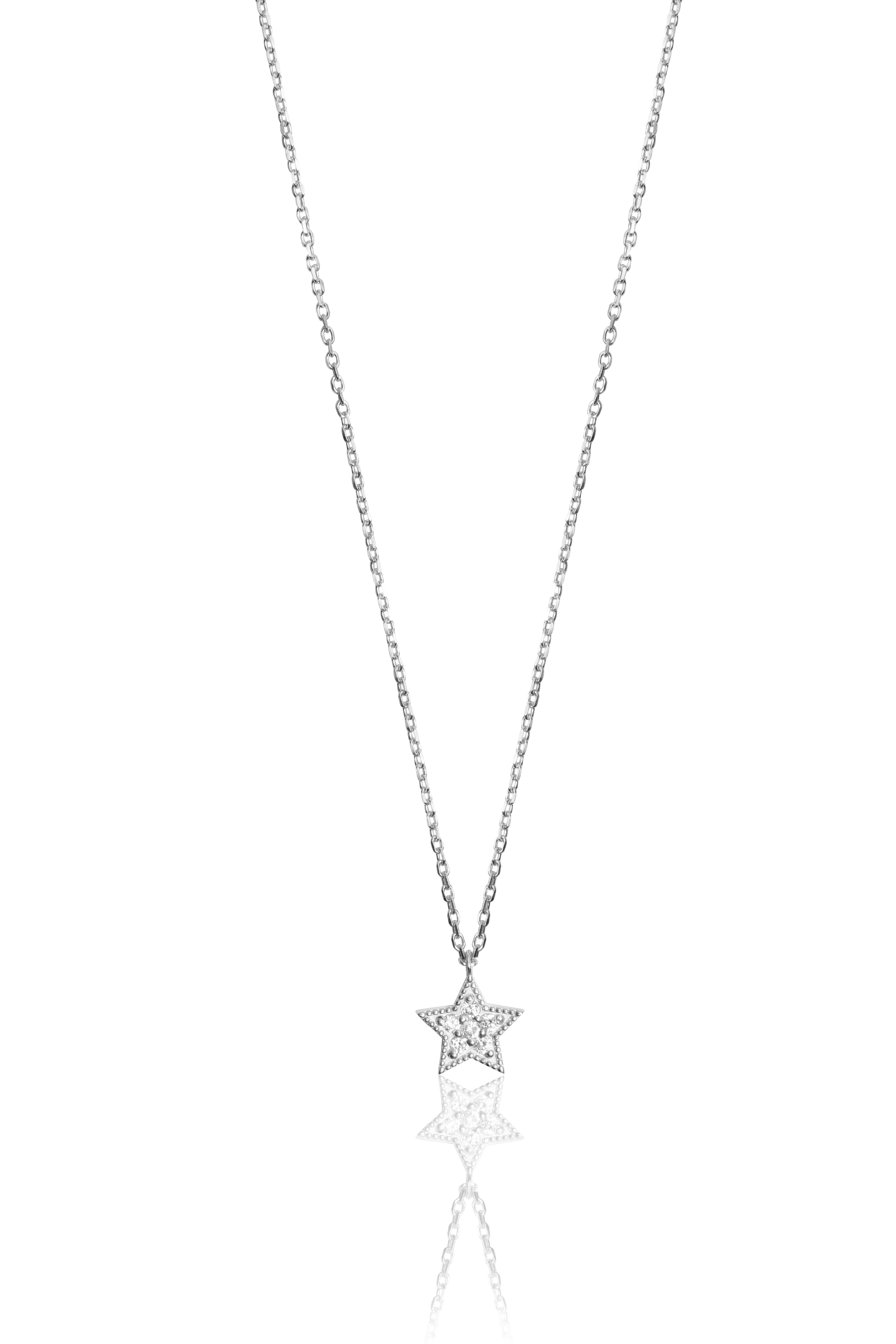 0.07 Carat Yıldız Pırlanta Kolye