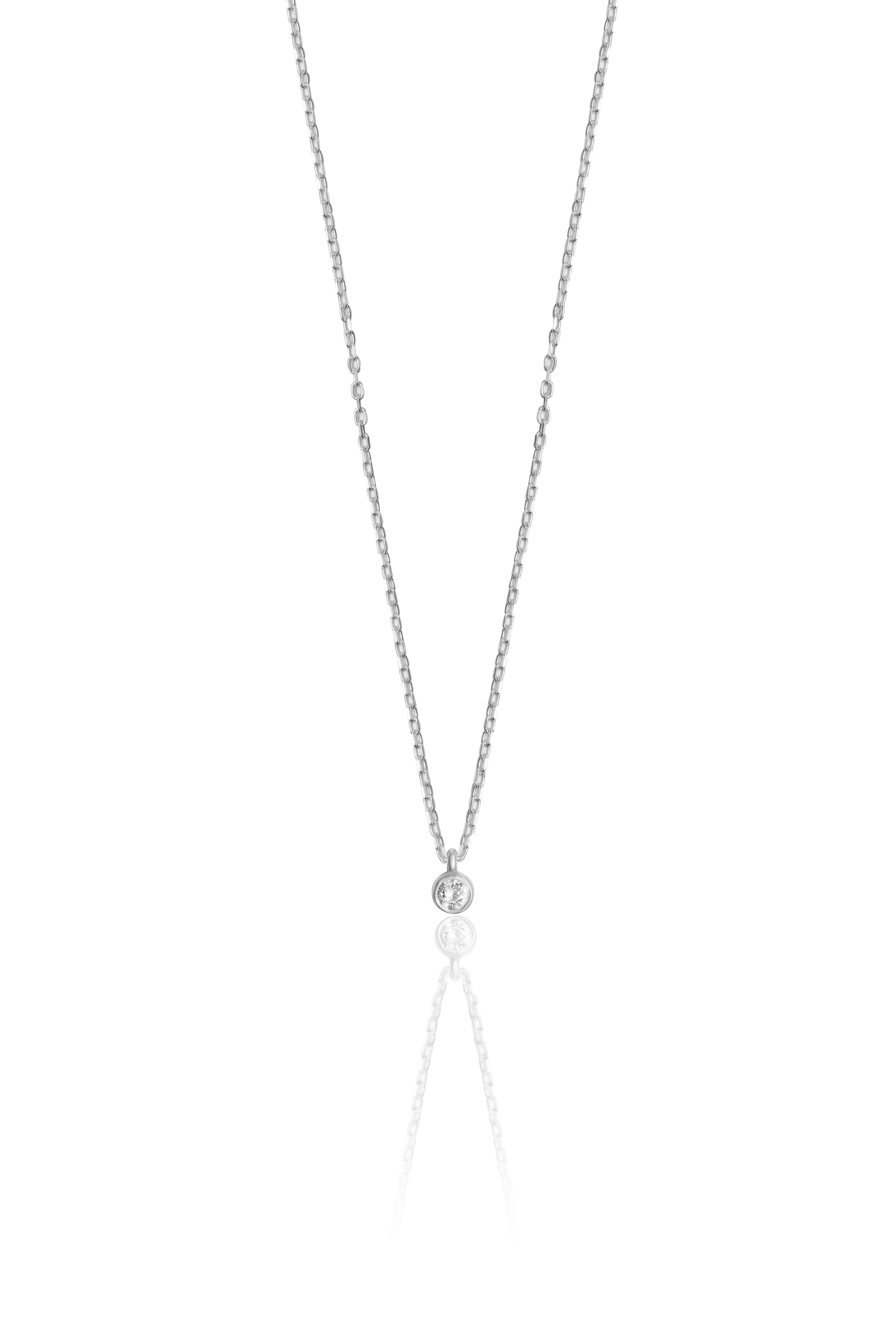 0.07 carat Tektaş Pırlanta Kolye