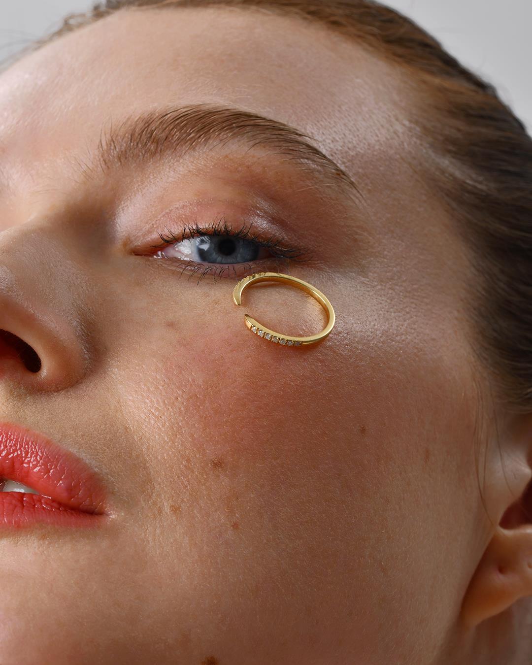 0.11 Karat Pırlanta Açık Yüzük