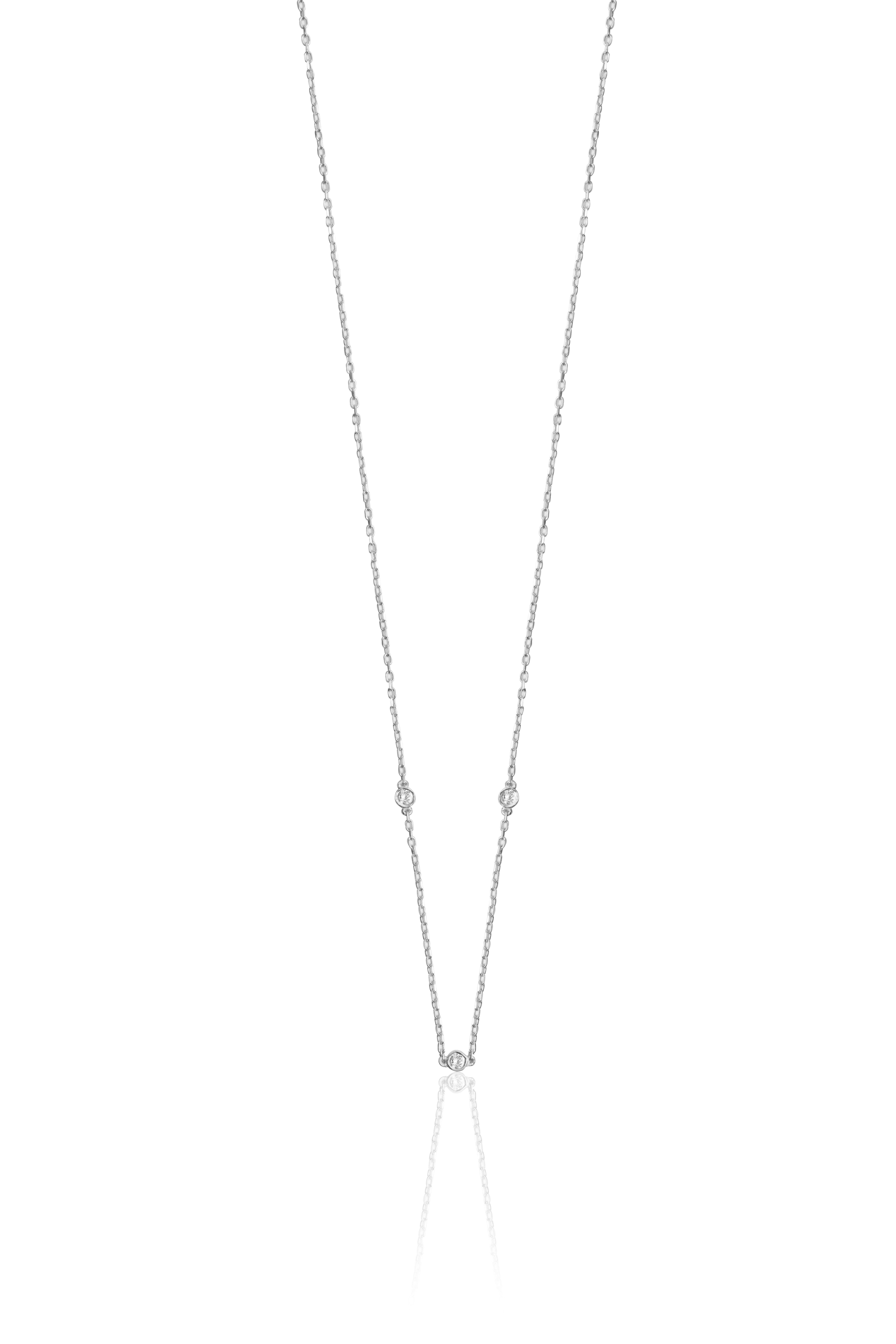 0.06 Carat Üçtaş Pırlanta Kolye