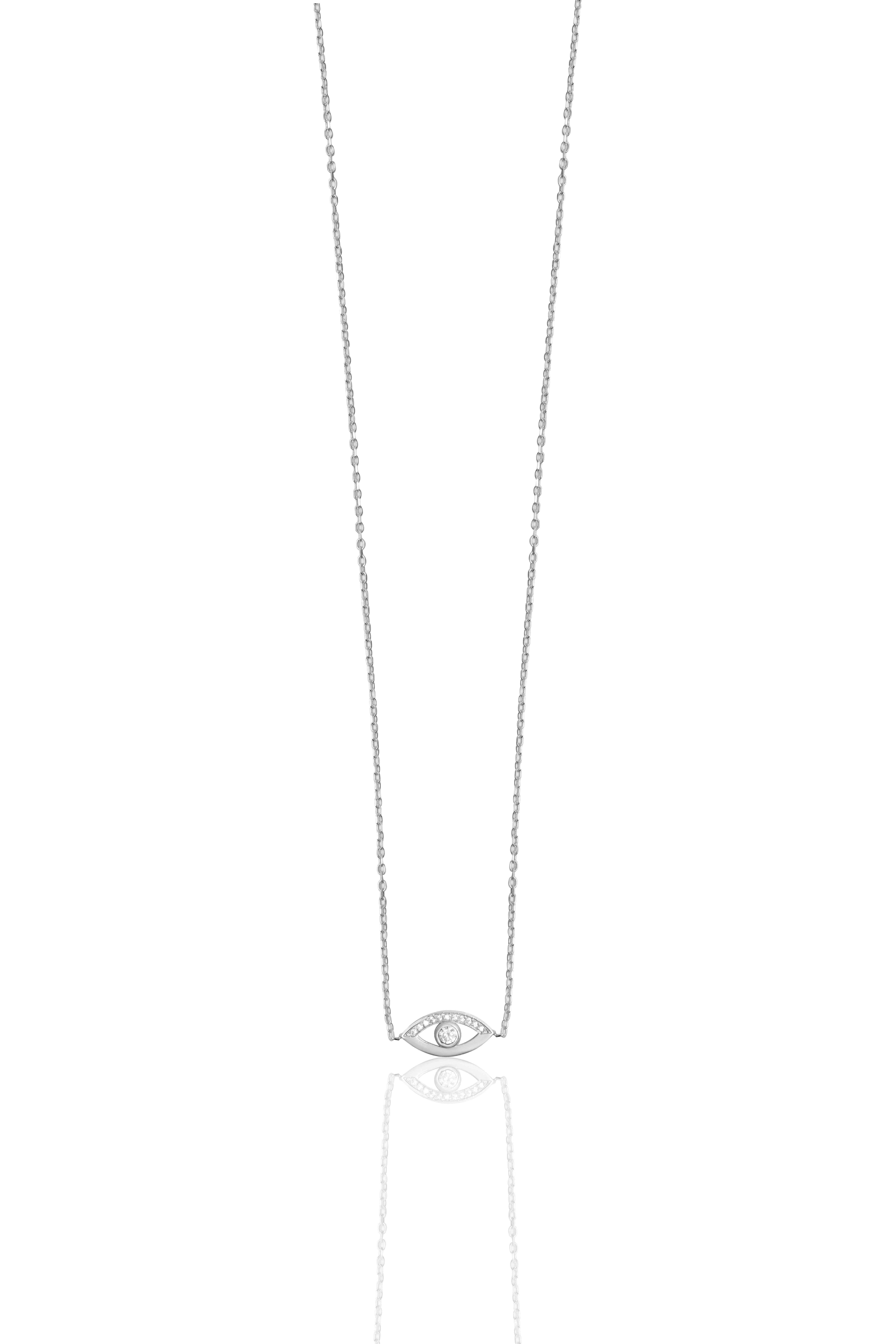 0.10 Carat Nazar Pırlanta Kolye