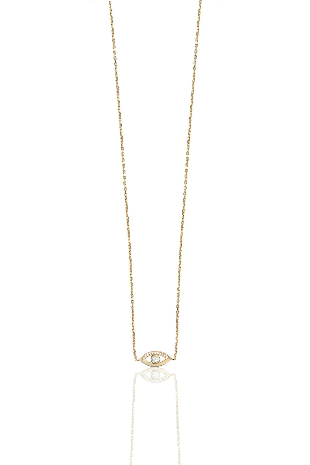 0.10 Carat Nazar Pırlanta Kolye