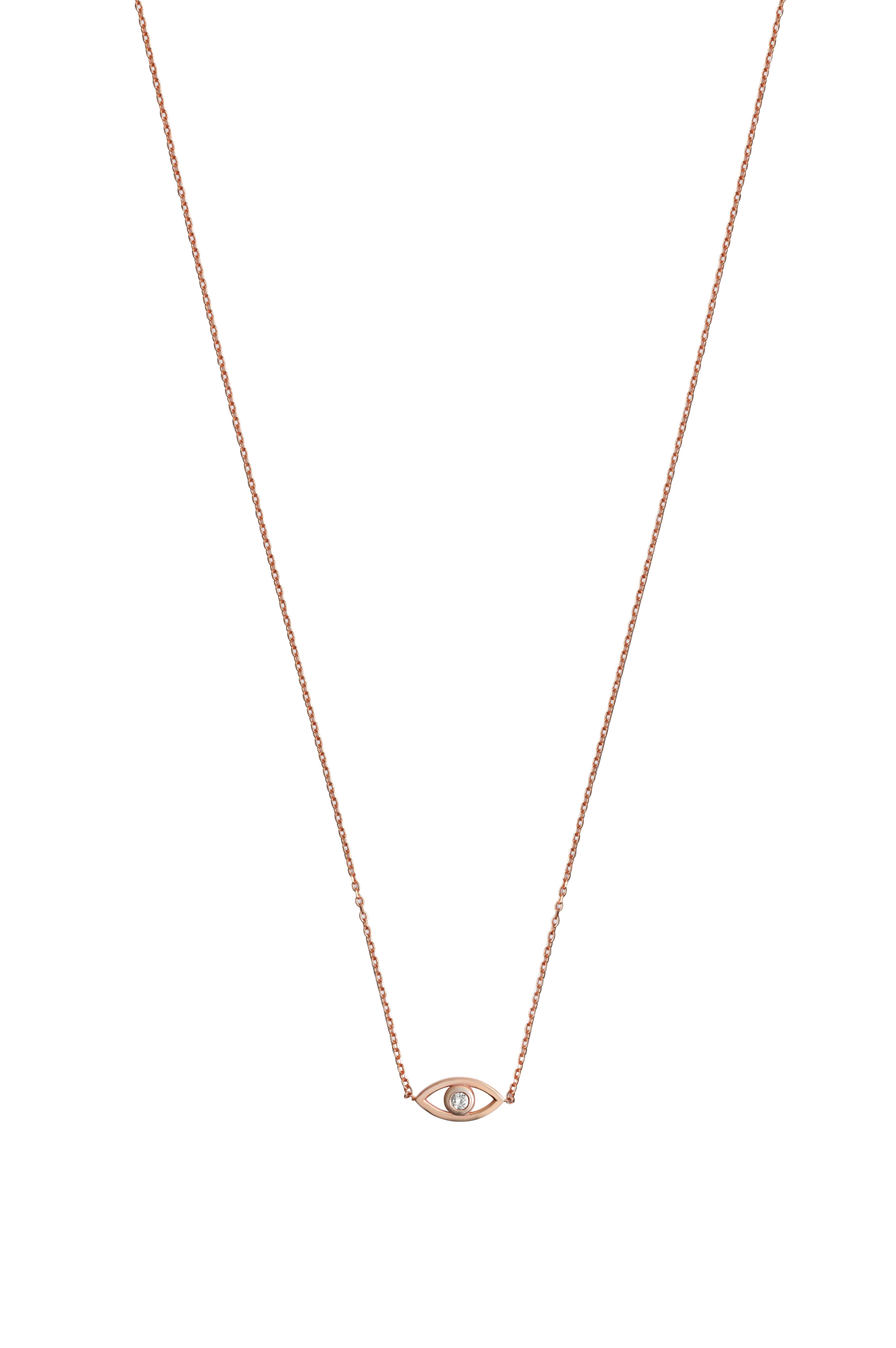 0.03 Carat Nazar Pırlanta Kolye