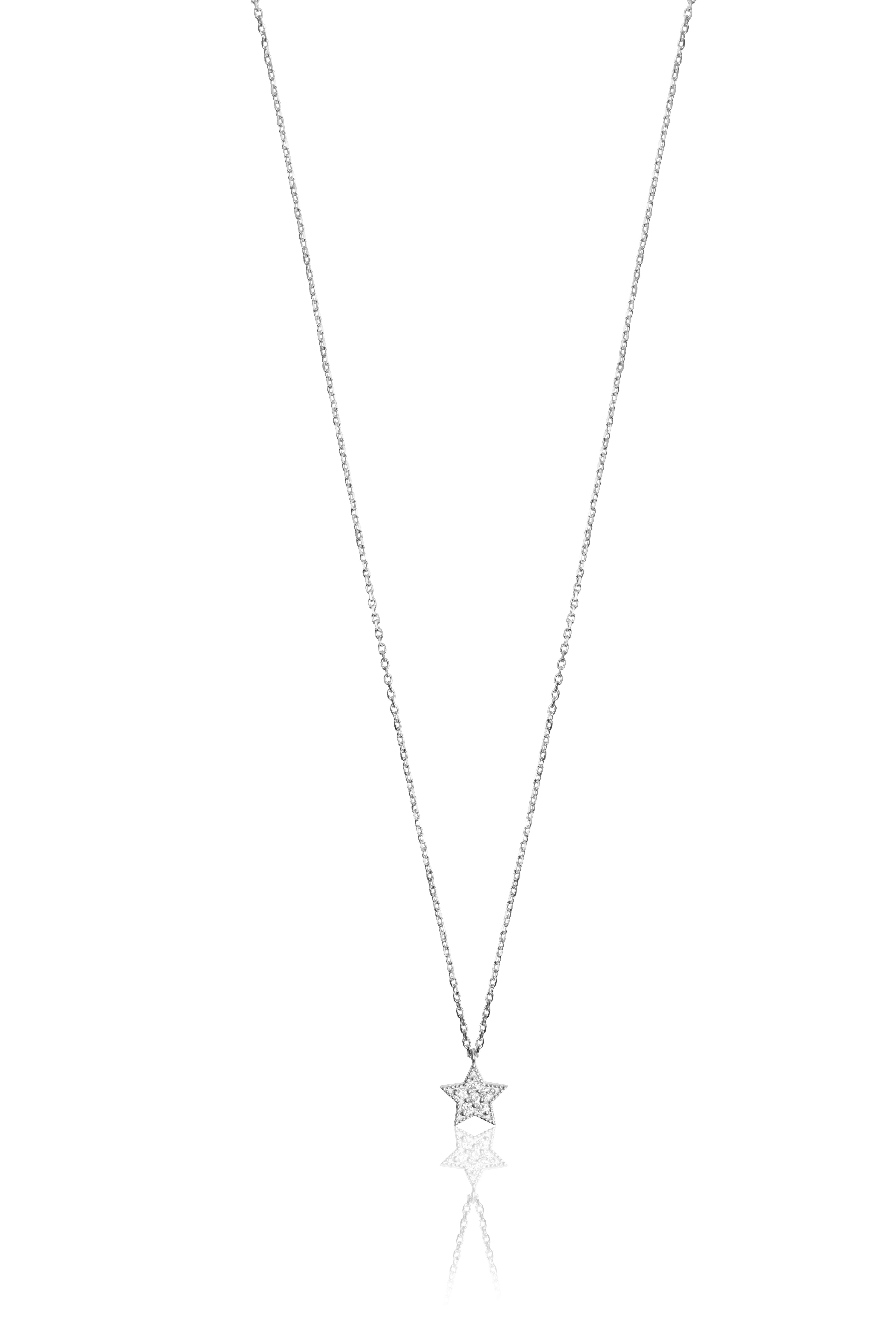 0.07 Carat Yıldız Pırlanta Kolye