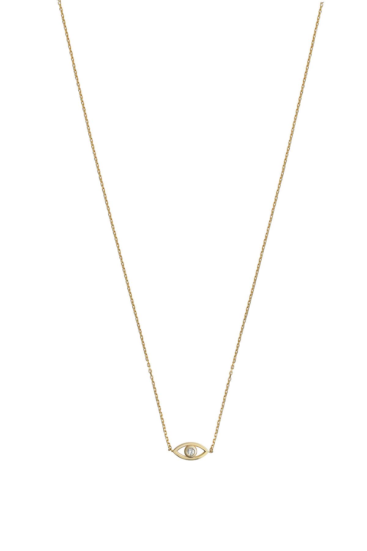 0.03 Carat Nazar Pırlanta Kolye
