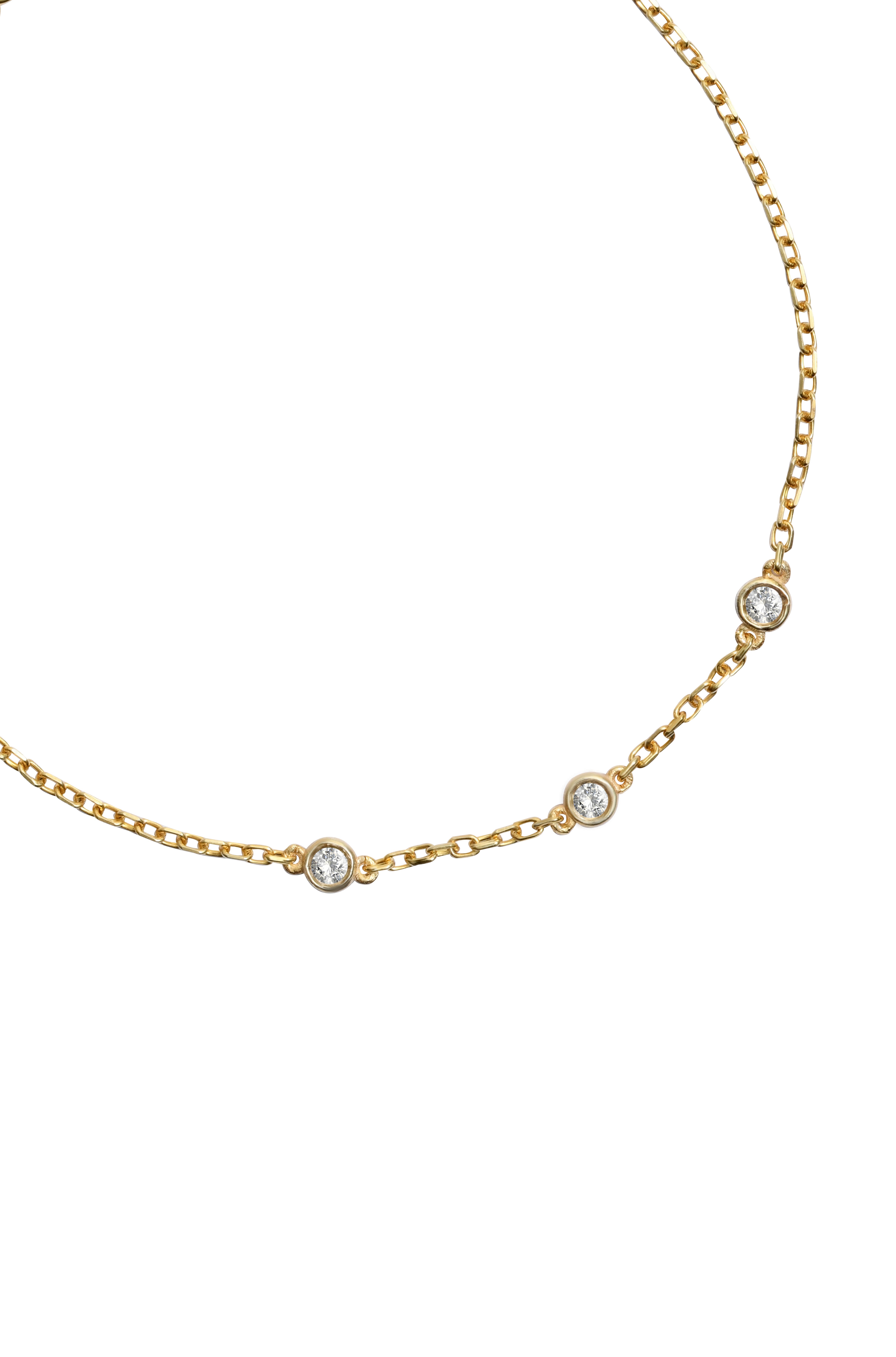 0.06 Ct. Üçtaş Pırlanta Bileklik