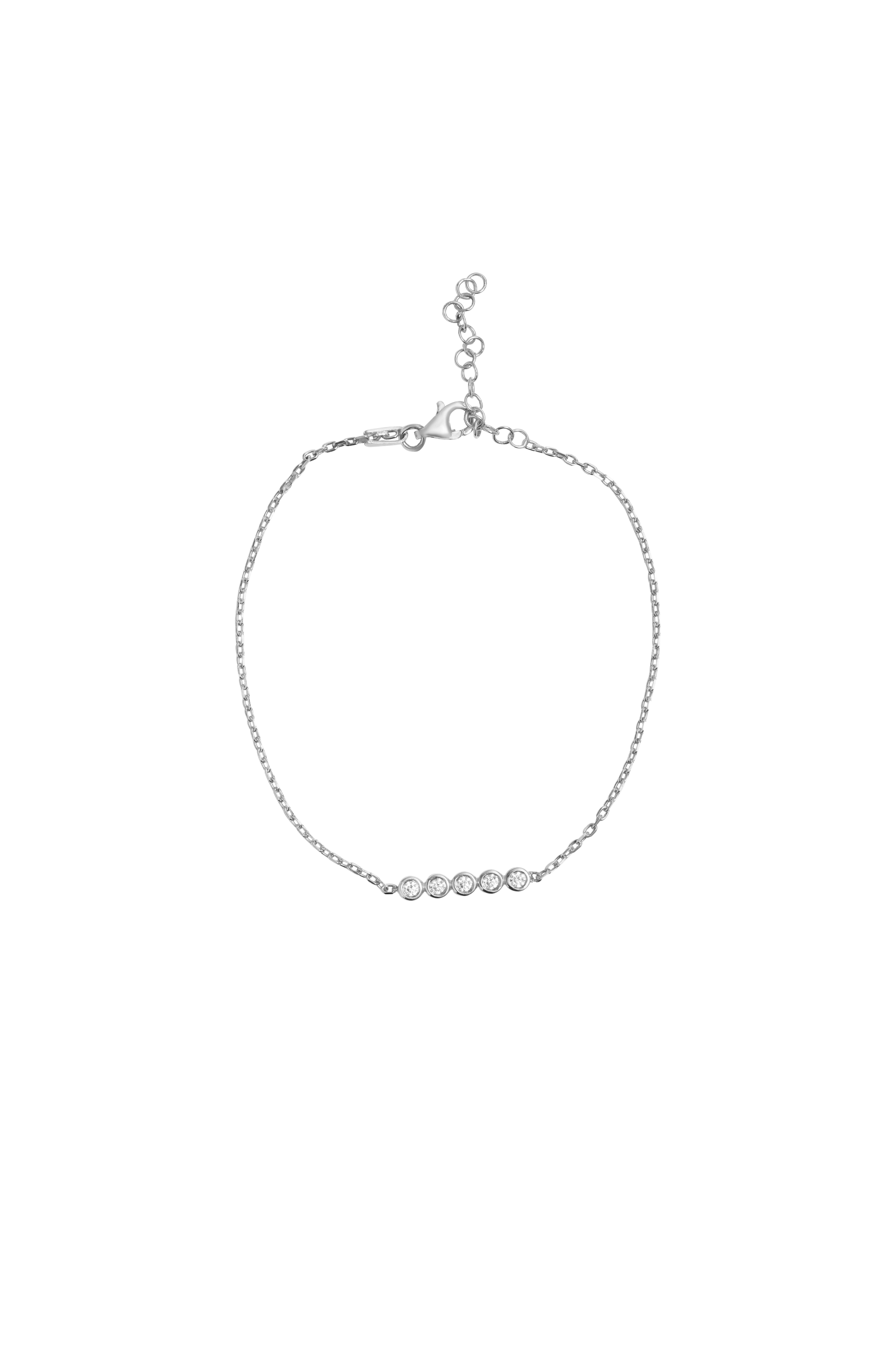 0.10 Ct.Beşli Pırlanta Bileklik