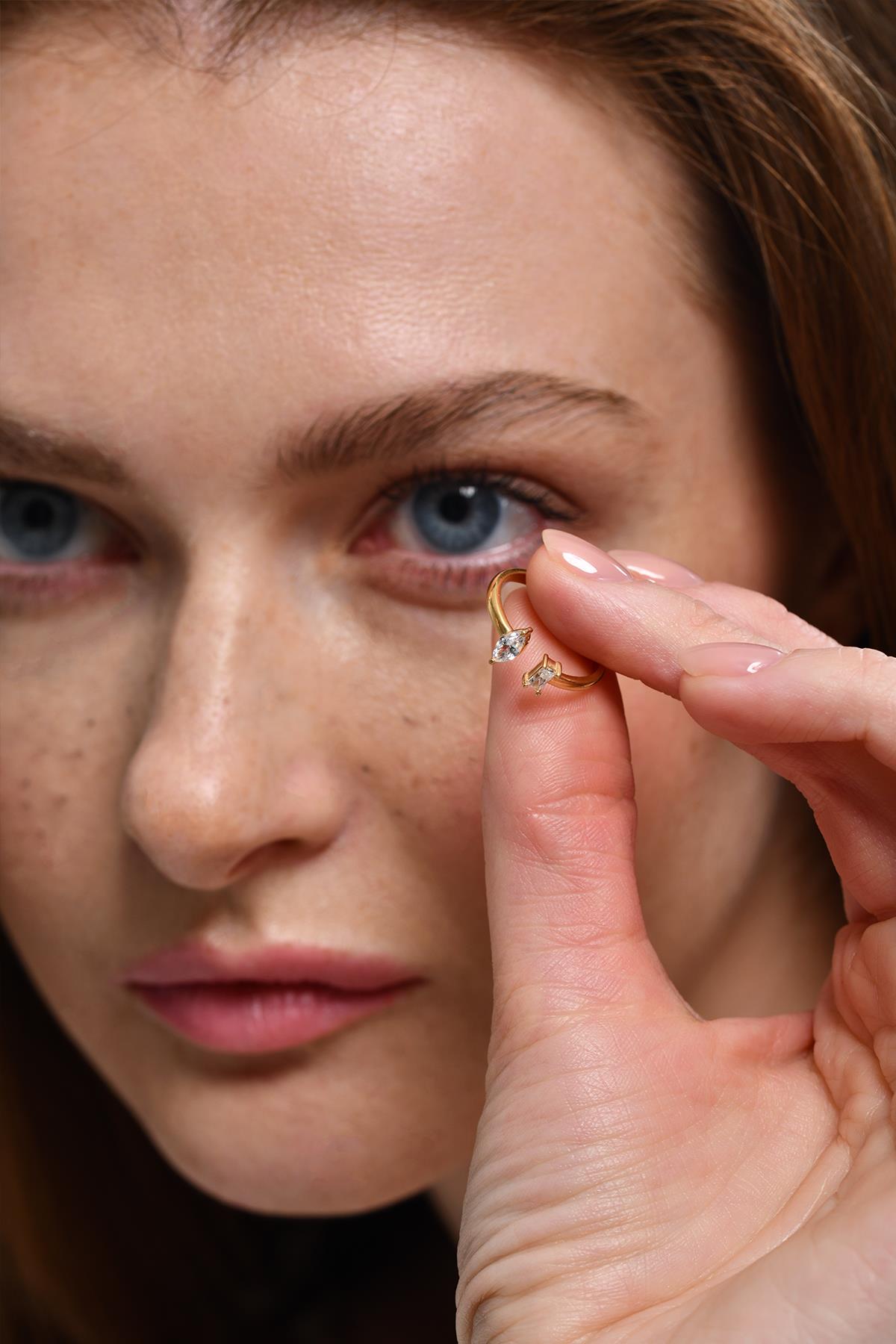 Çift Taşlı Yüzük