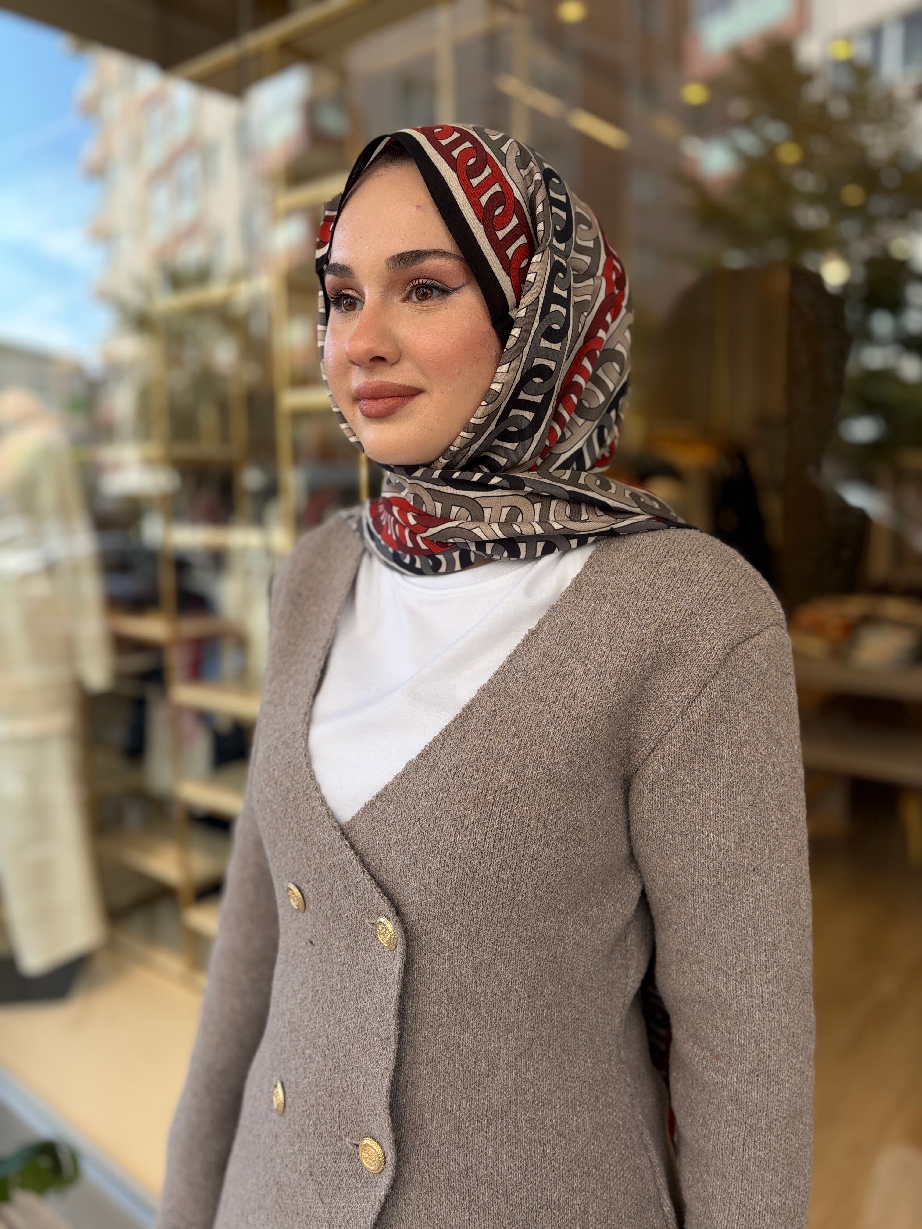 1921 LADY TRİKO ÇEKET VİZON