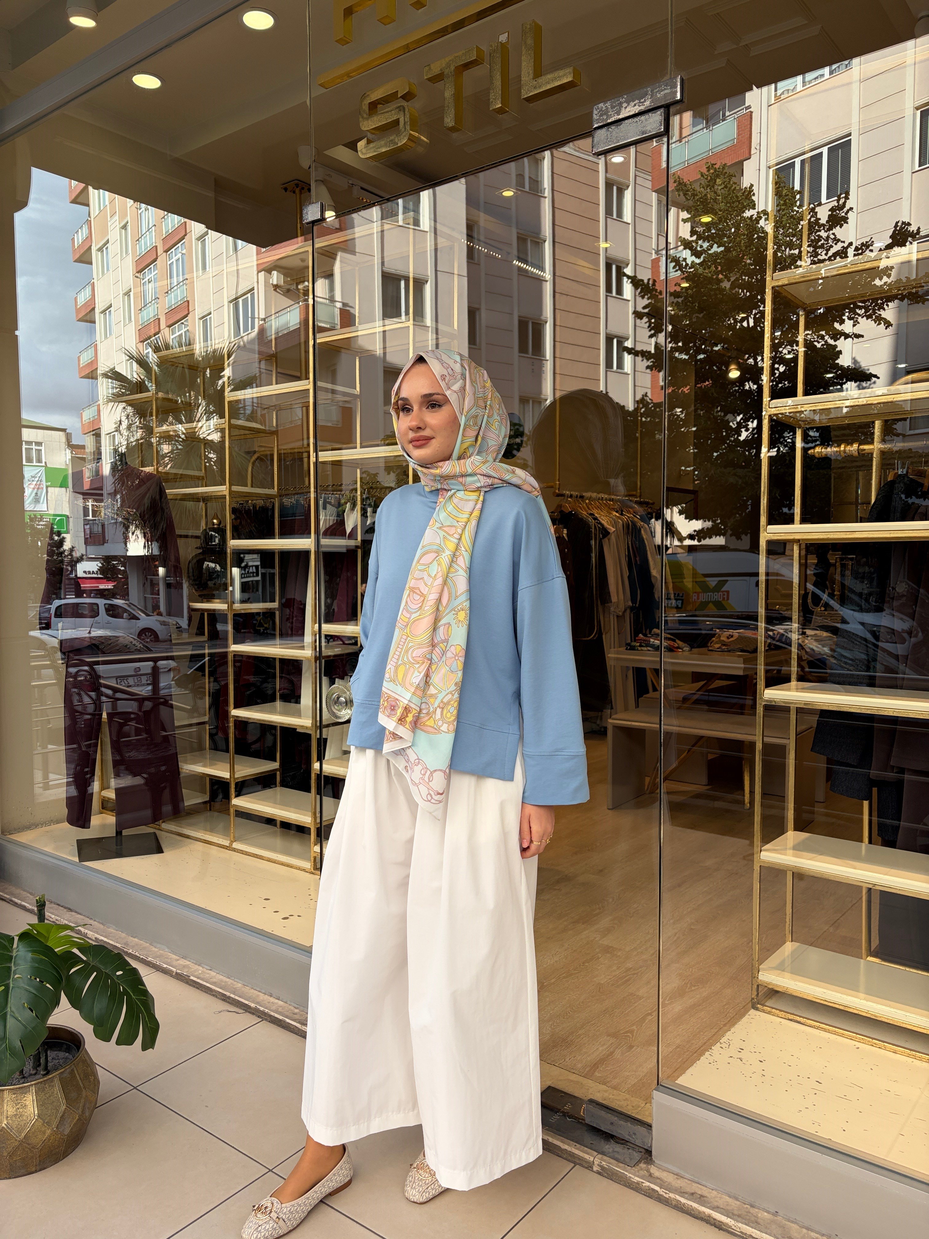 32560 LORA SWEAT MAVİ