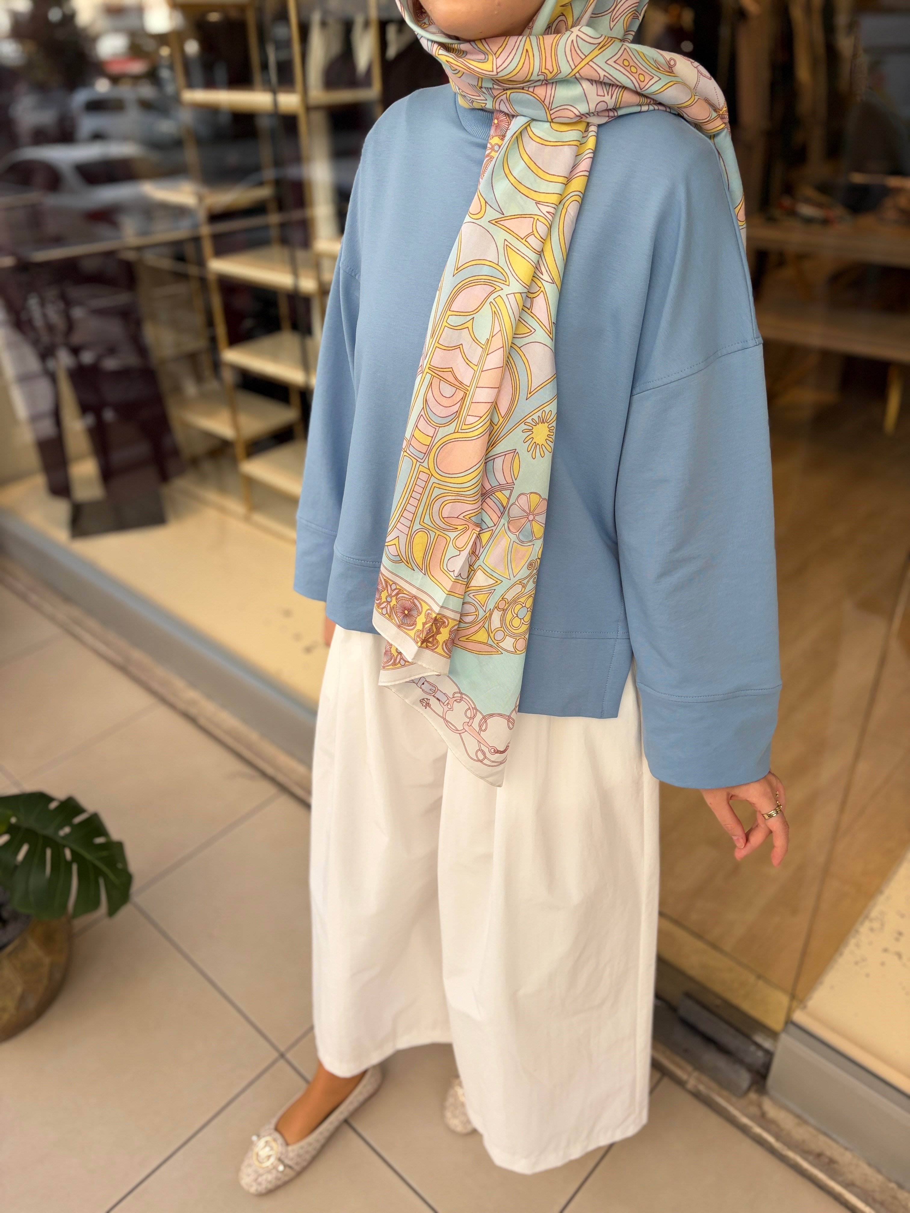 32560 LORA SWEAT MAVİ