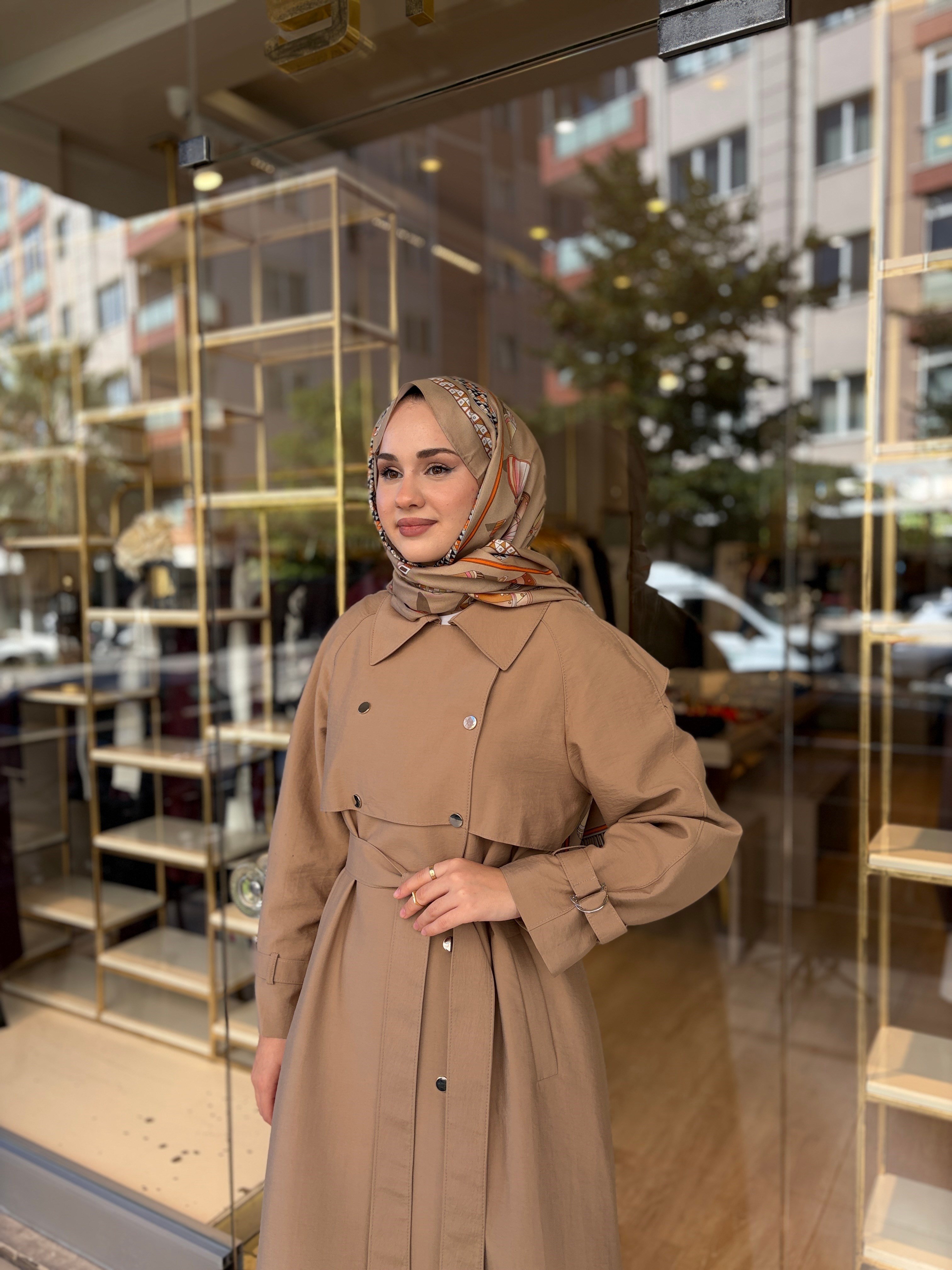 ALLER DETAYLI TRENÇKOT CAMEL