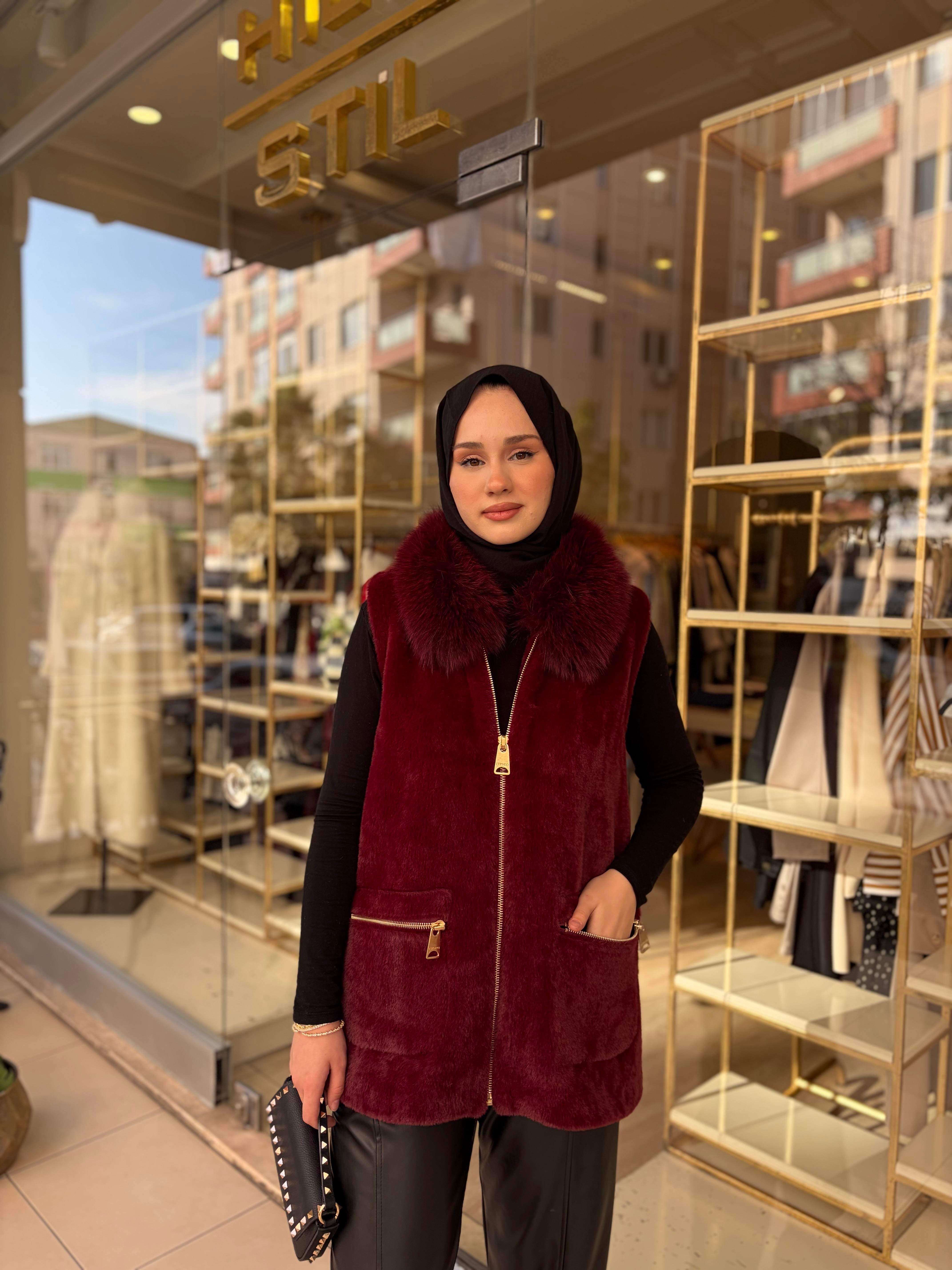 ANGORA YELEK BORDO