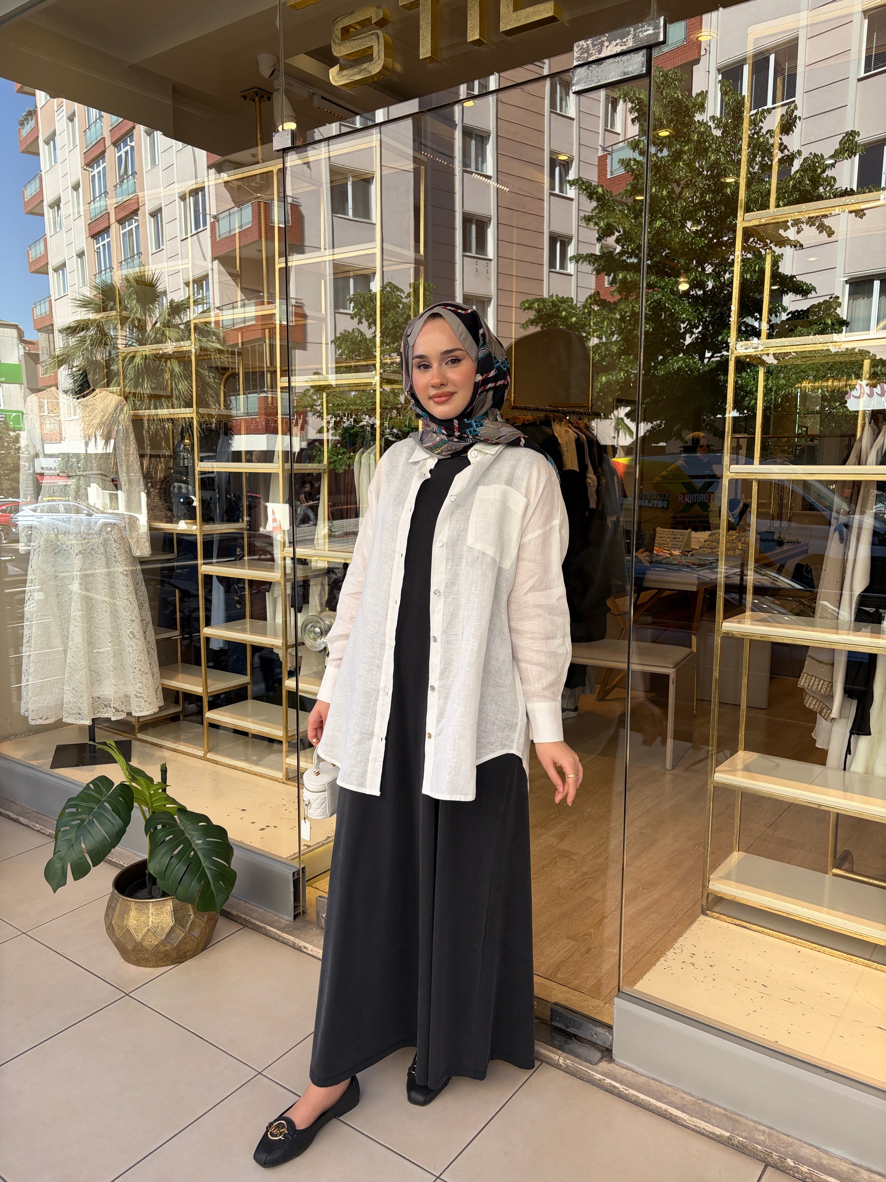 BAMBU İÇ ELBİSE SİYAH