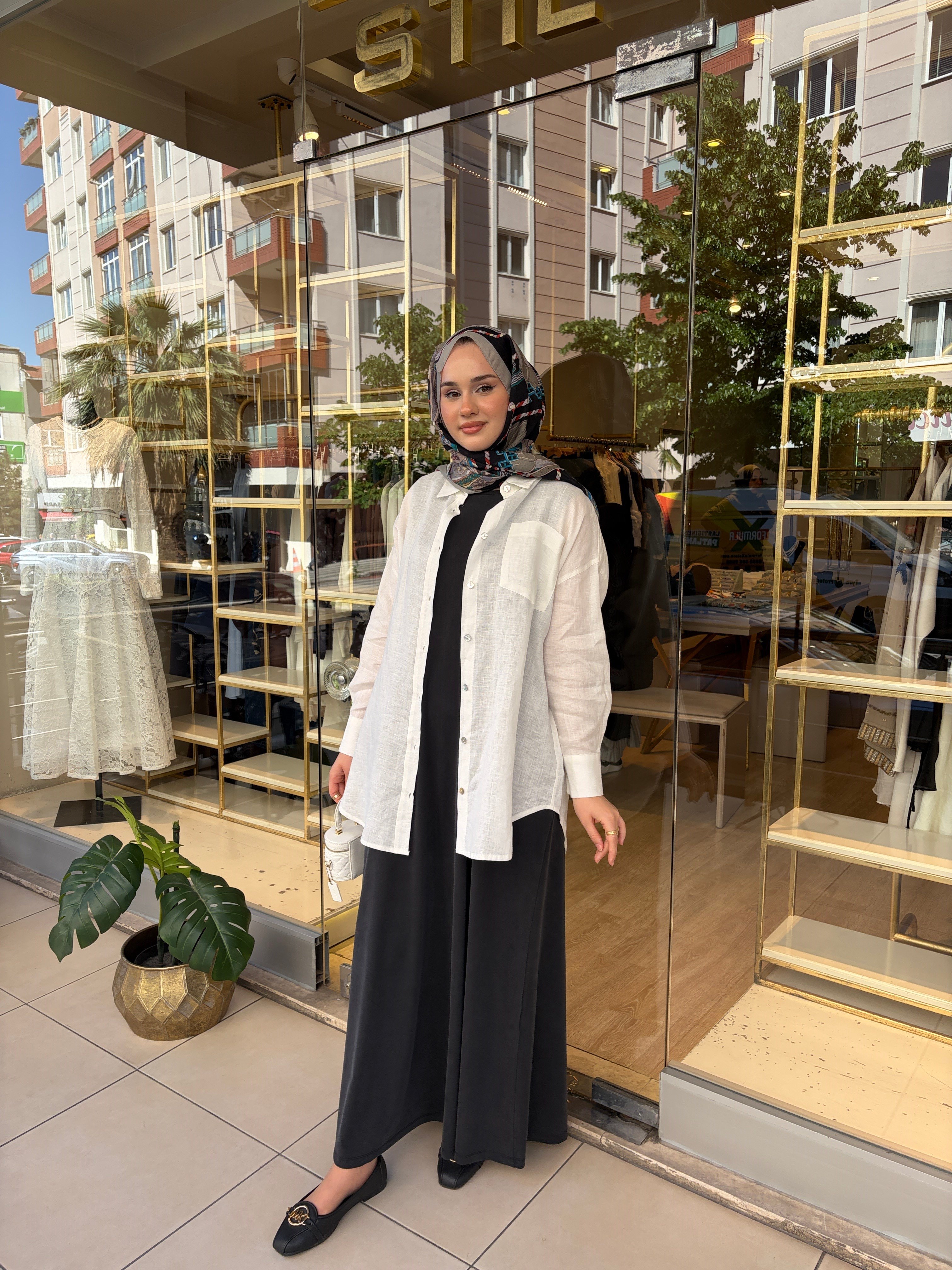 BAMBU İÇ ELBİSE SİYAH
