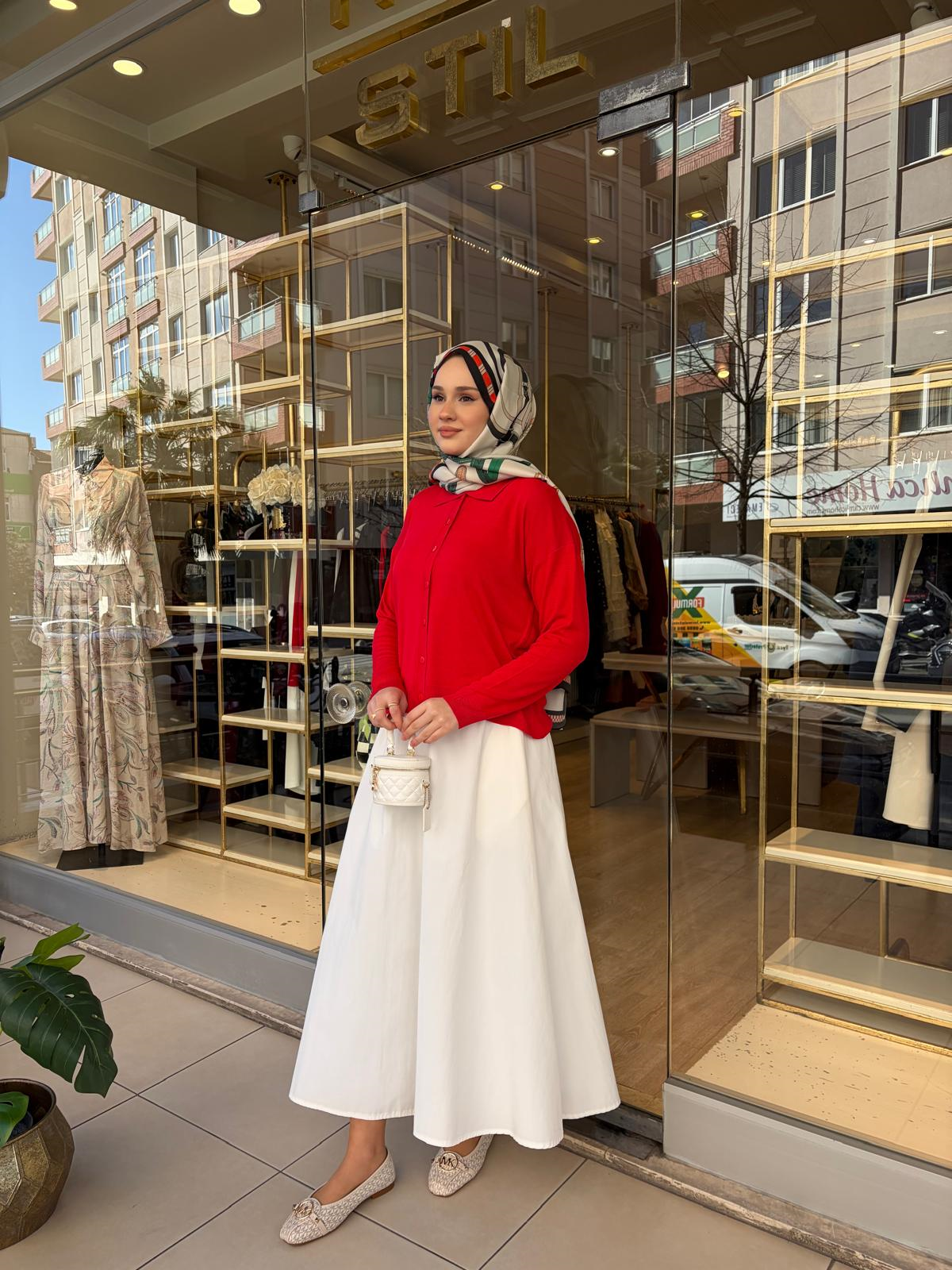 BASİC HIRKA KIRMIZI