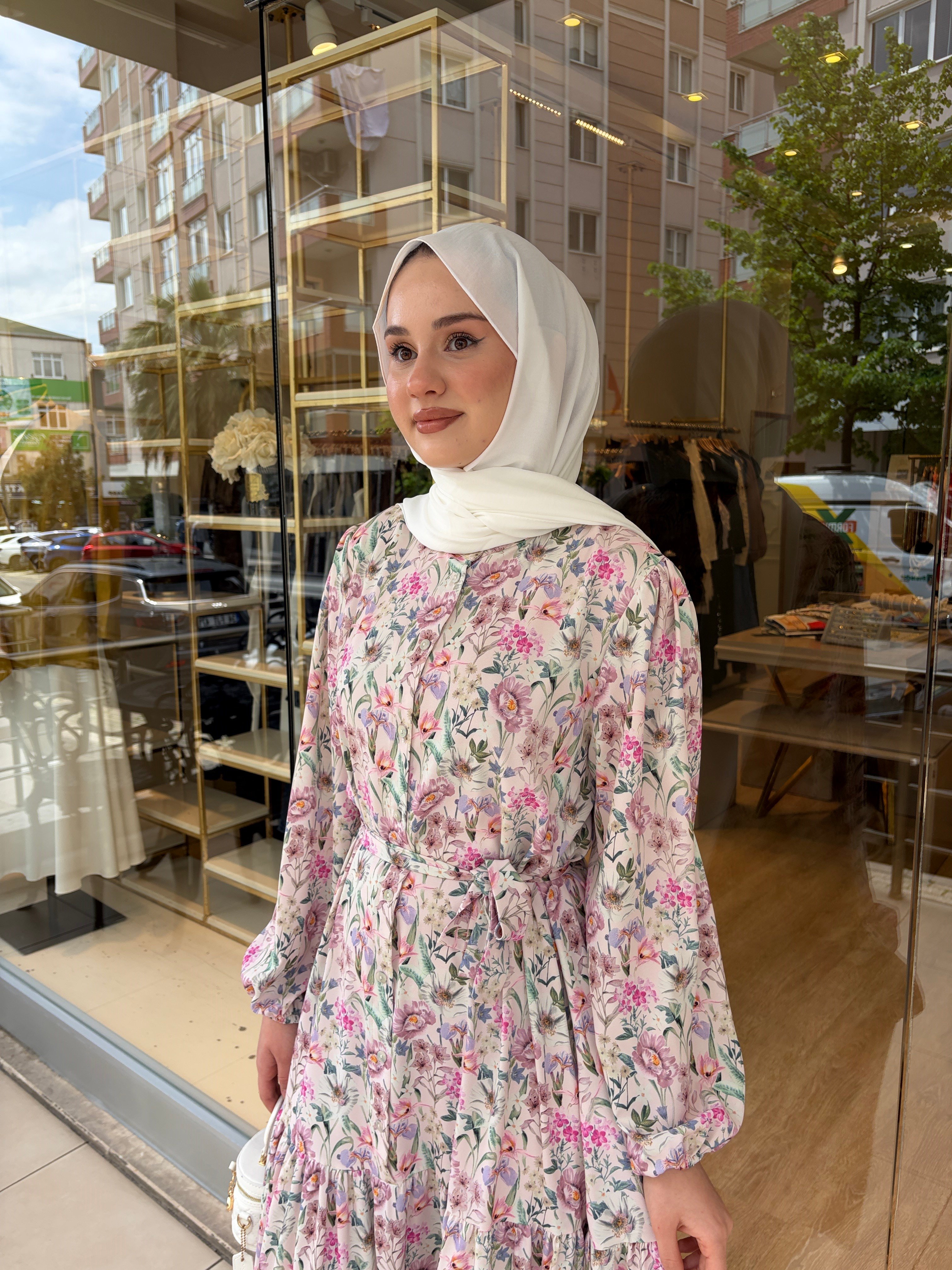 BLOOM ELBİSE PEMBE