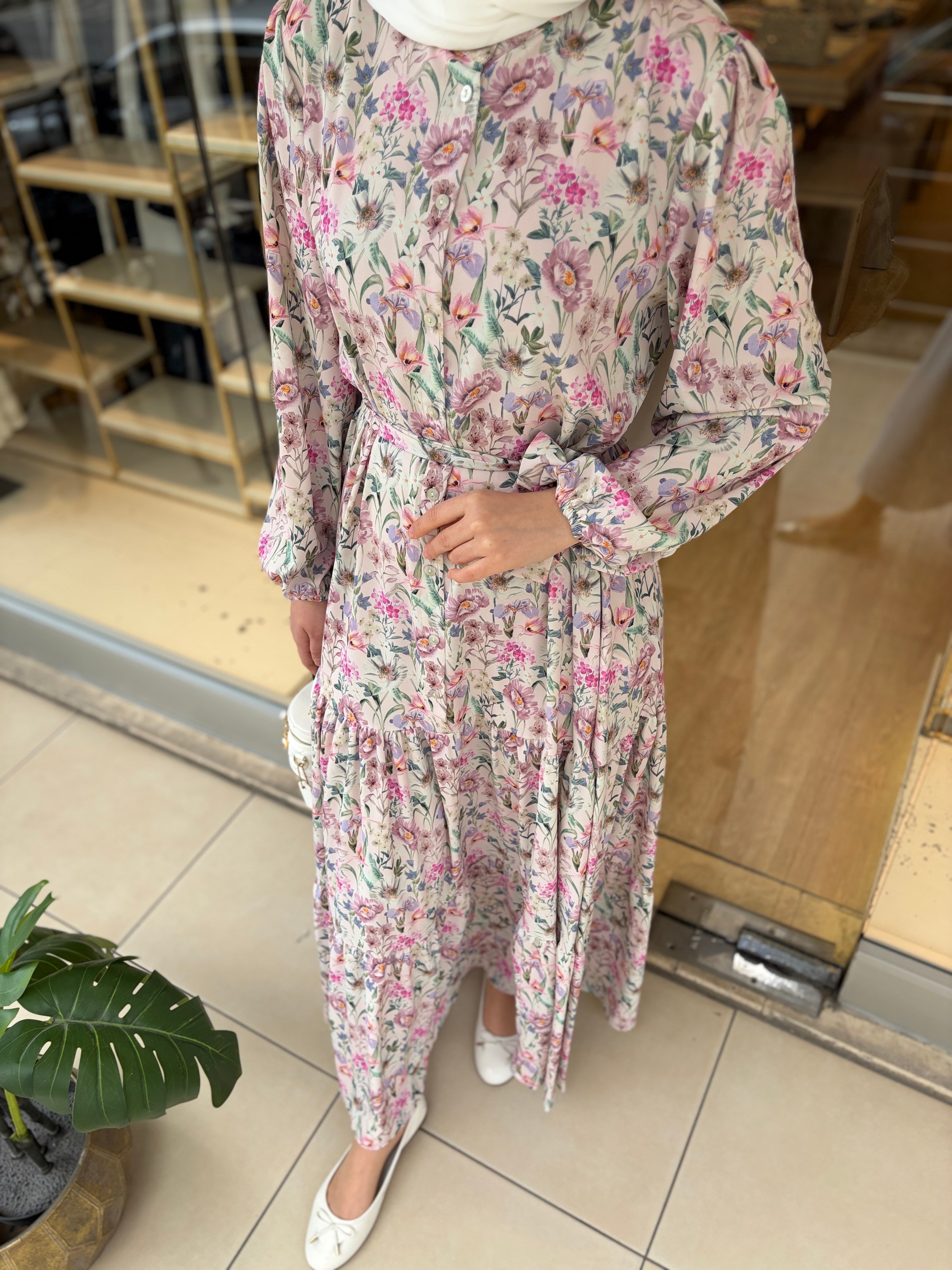 BLOOM ELBİSE PEMBE