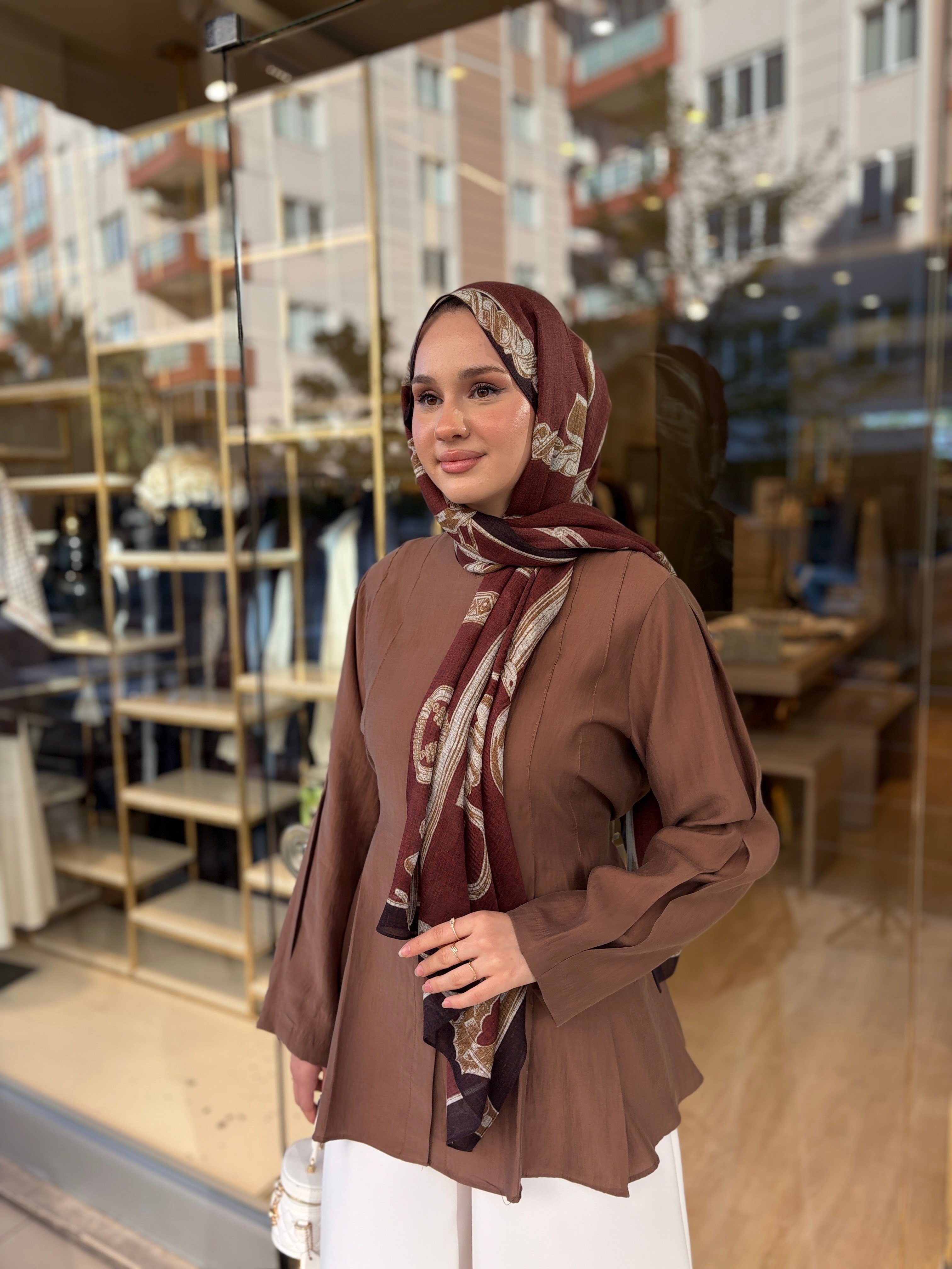 BURGUNDY BELLA ŞAL