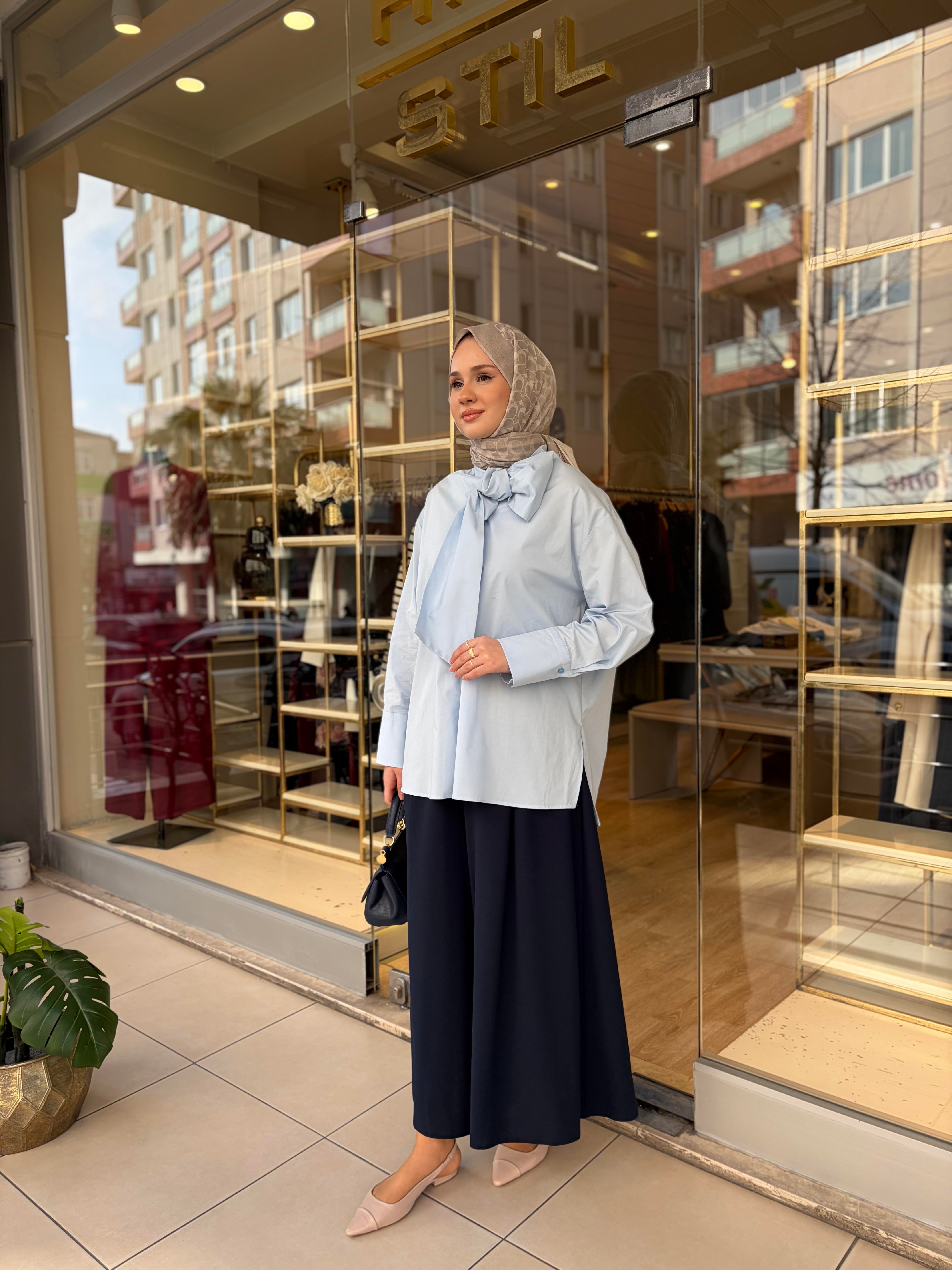 COMFY KREP PANTOLON ETEK LACİVERT