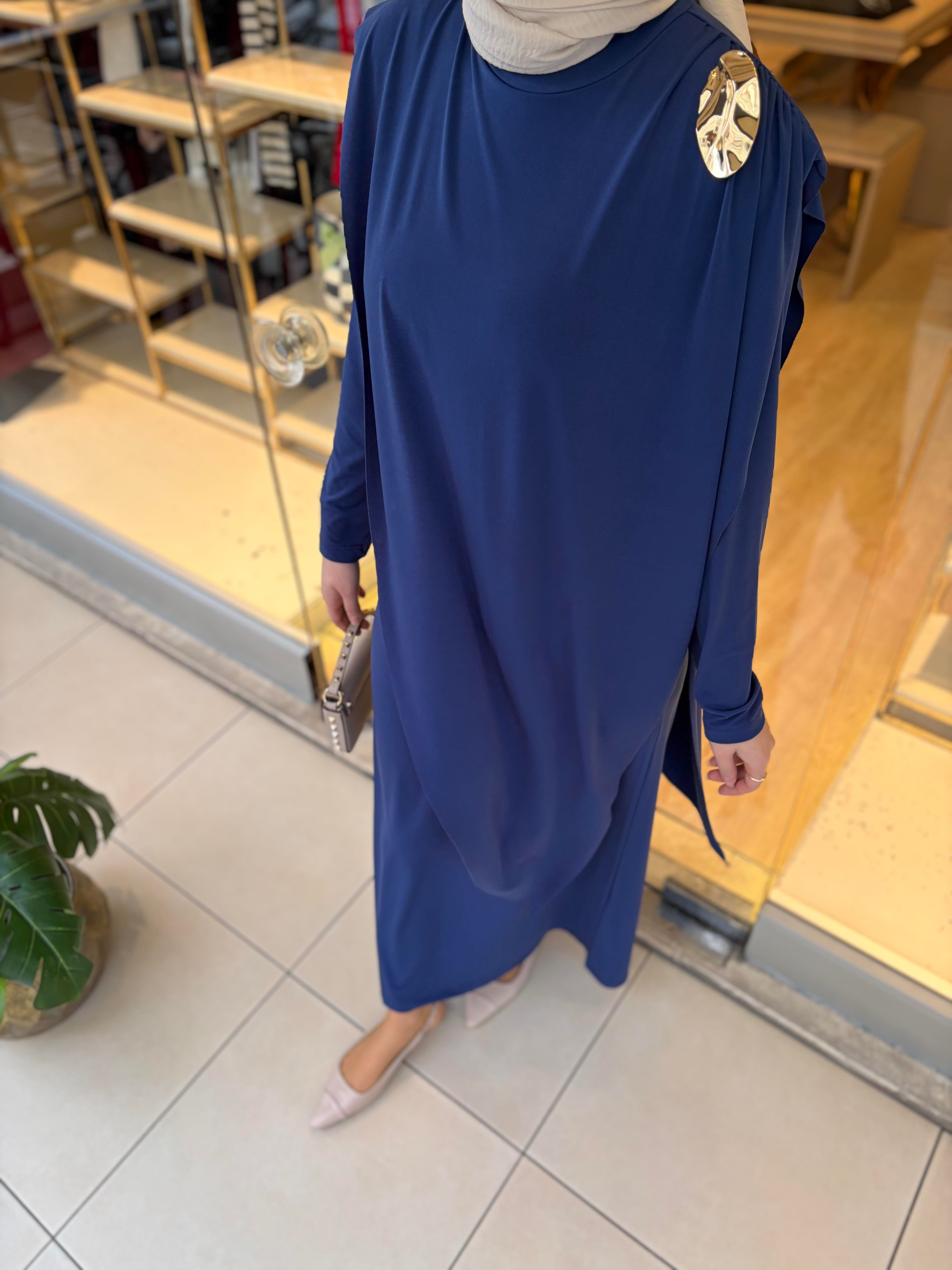 DOHA ELBİSE LACİVERT
