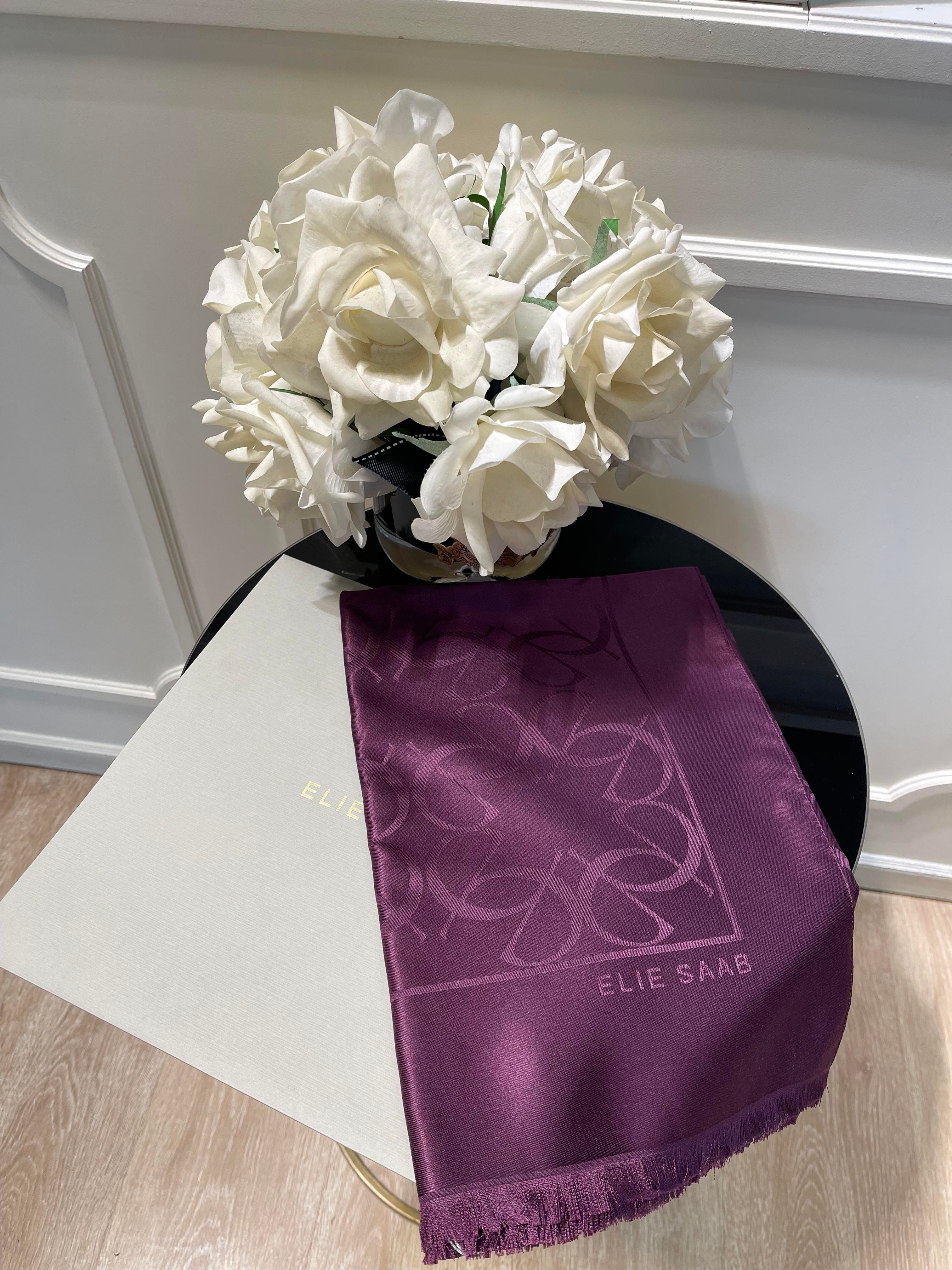 Elie Saab Şal mürdüm