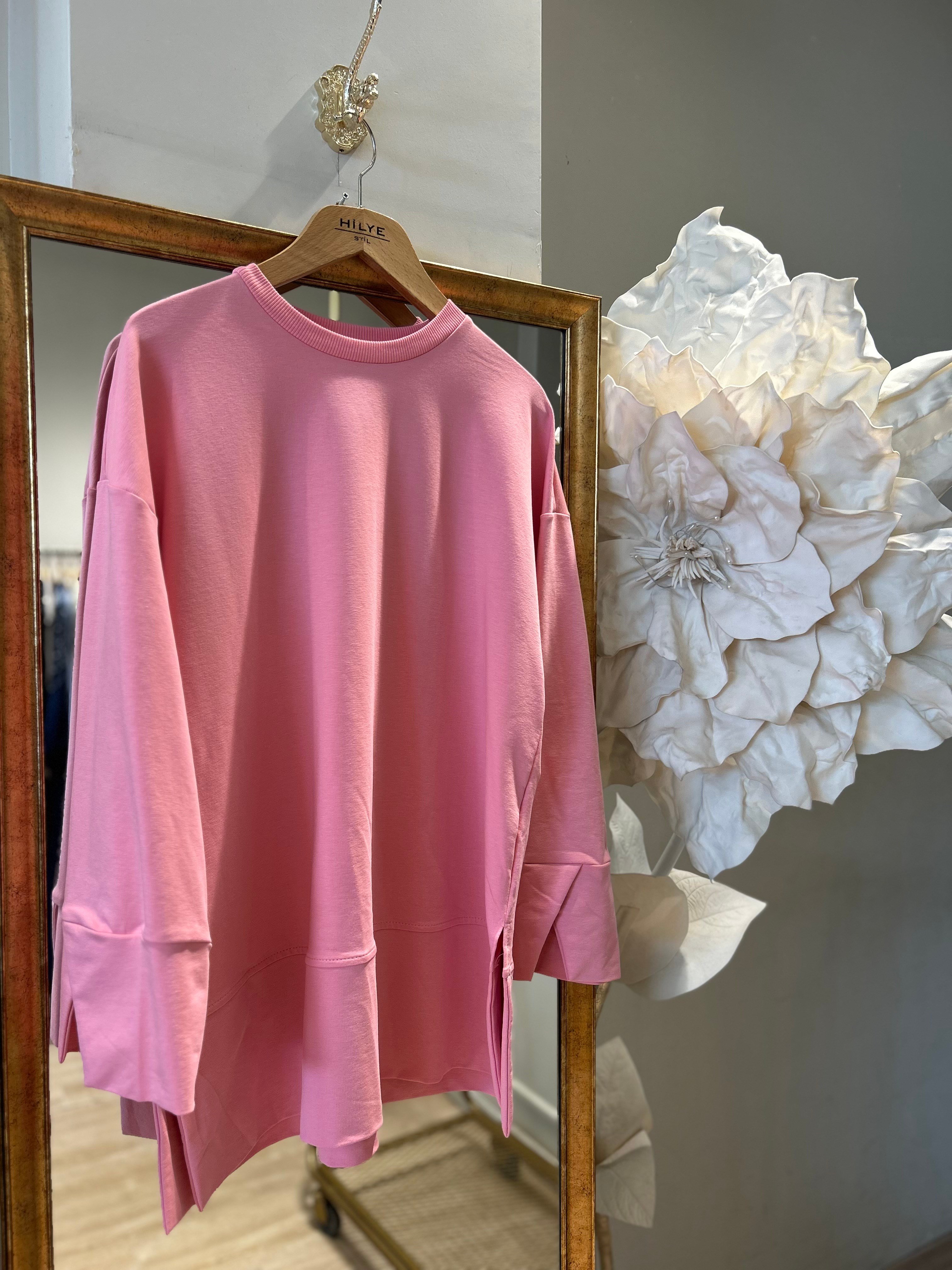İKİ İP YIRTMAÇLI SWEAT ŞEKER PEMBE 