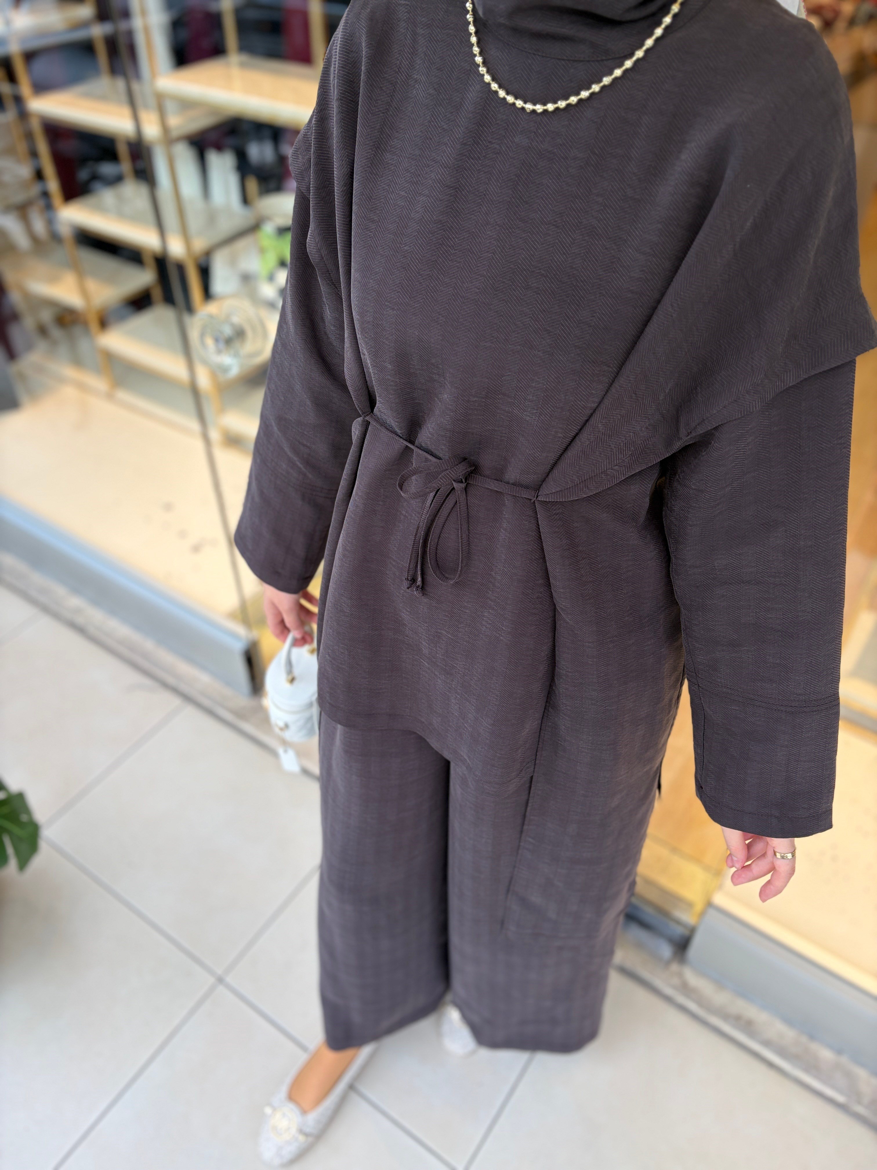 İKİ PİLE PANTOLON KAHVE 