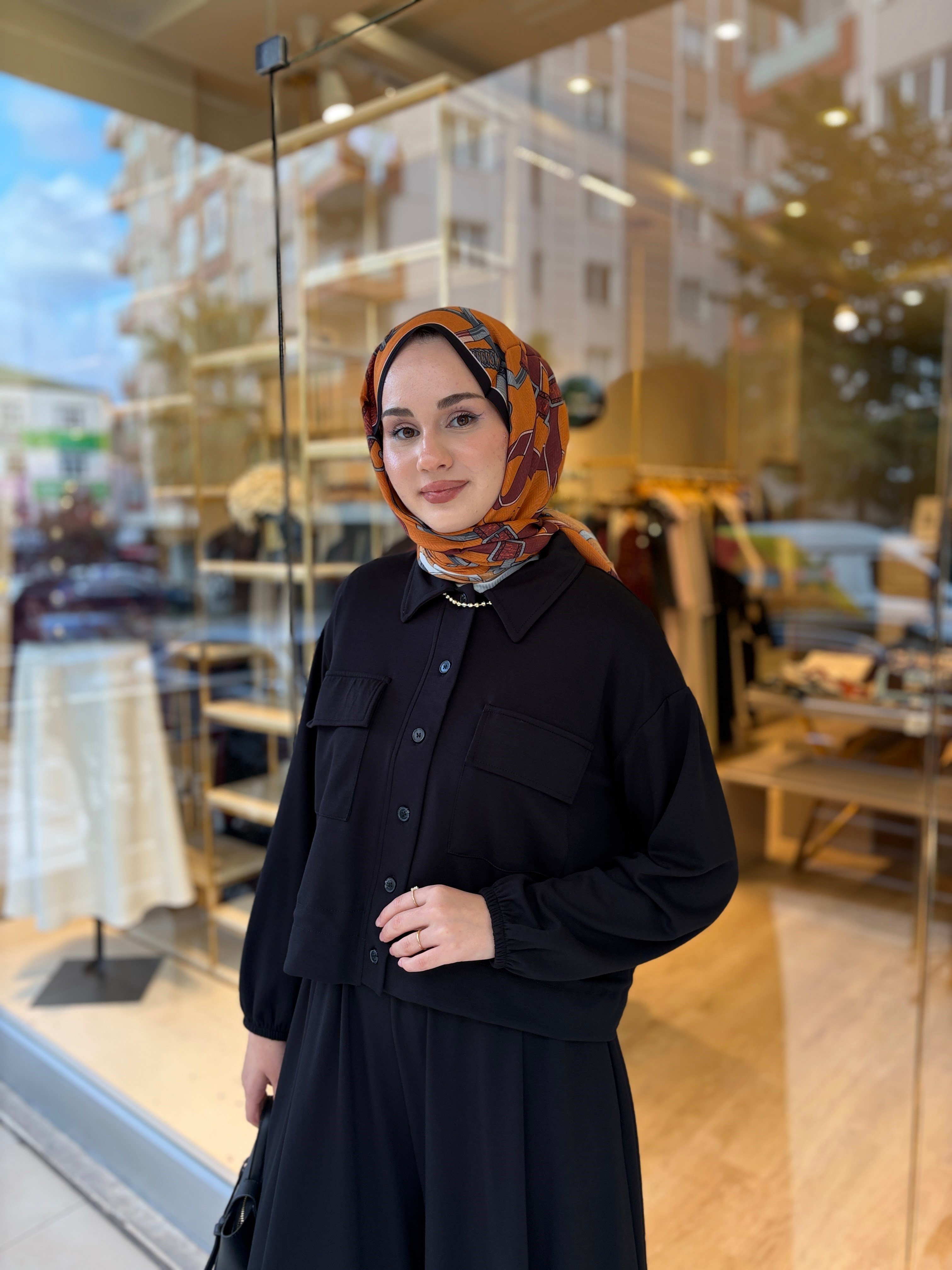 MİRROR ÖRME TAKIM SİYAH