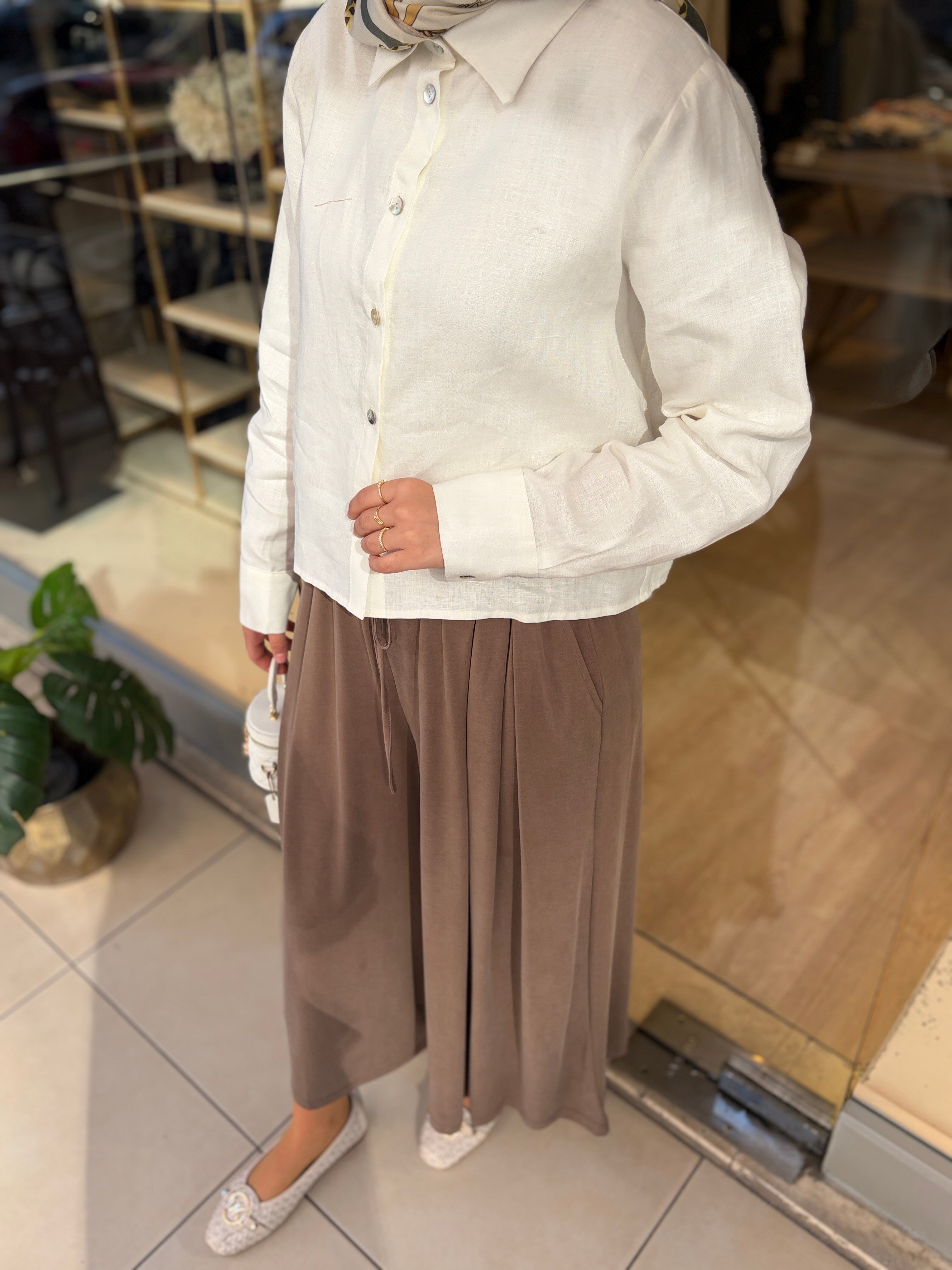 MODAL ETEK PANTOLON CAMEL