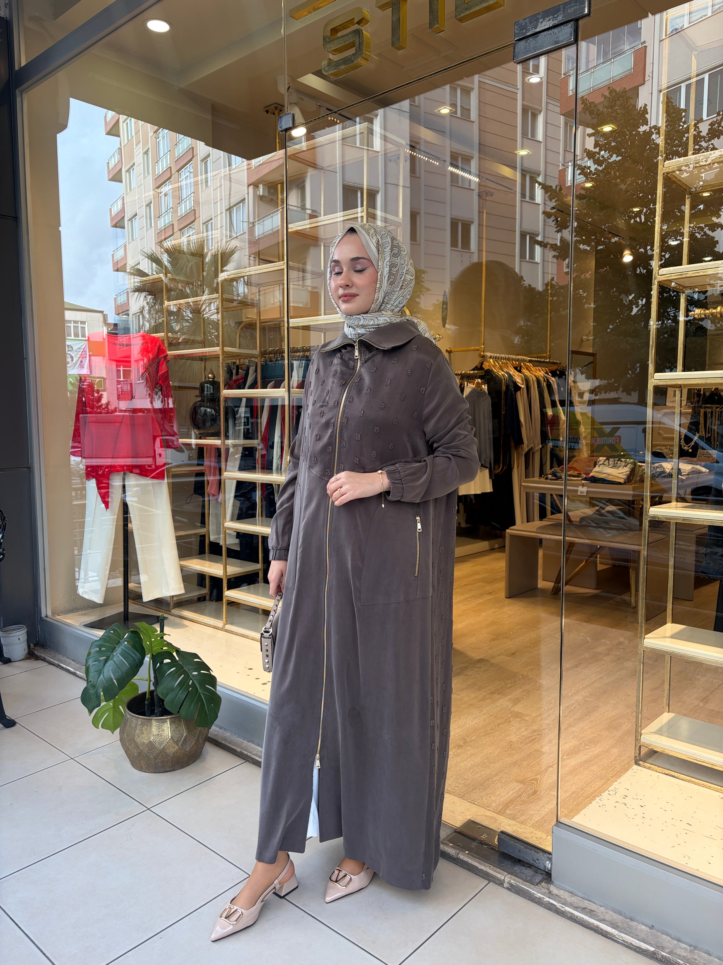 NUSS 6042 İPEK KUPRA VEGAN KAP VİZON 
