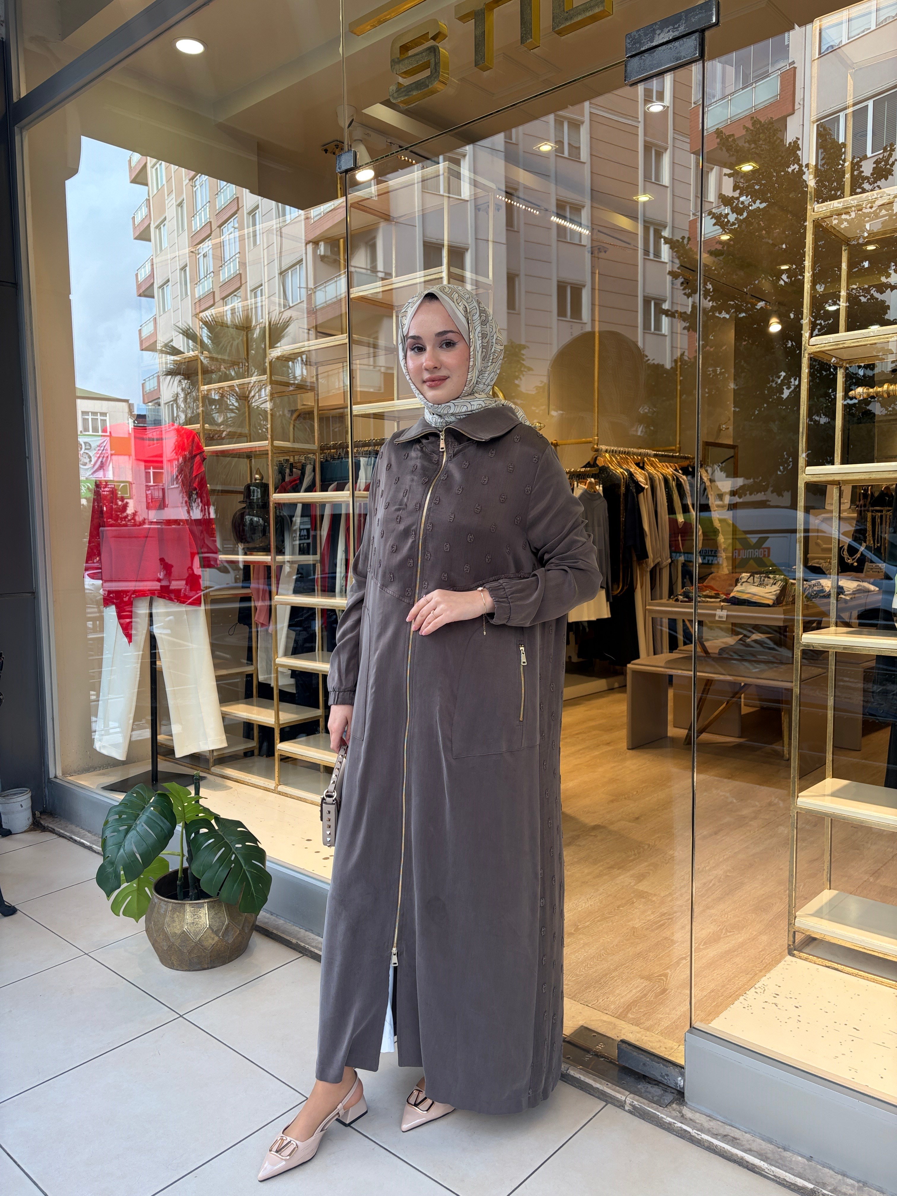 NUSS 6042 İPEK KUPRA VEGAN KAP VİZON 