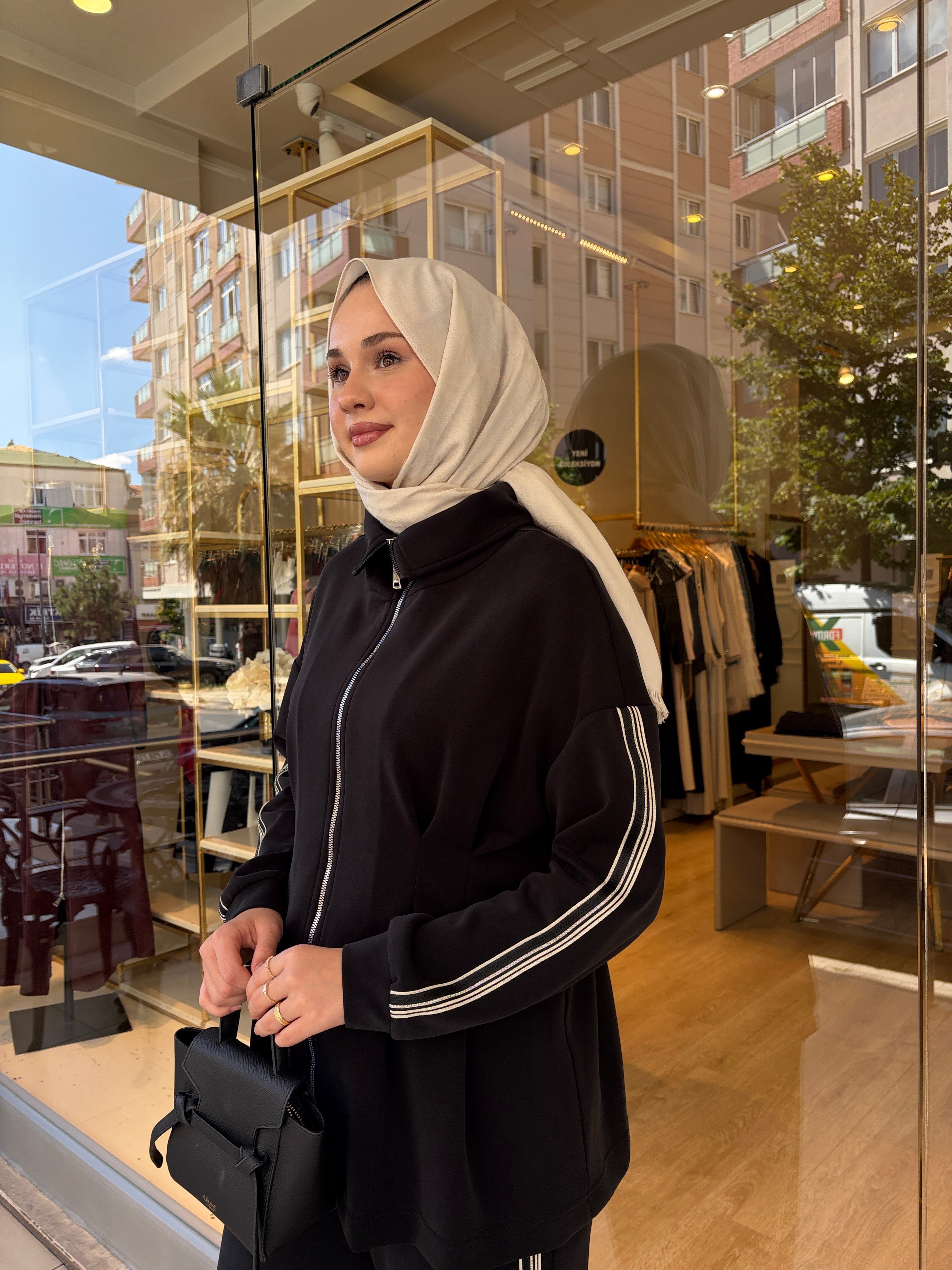 NUSS EŞOFMAN TAKIM SİYAH