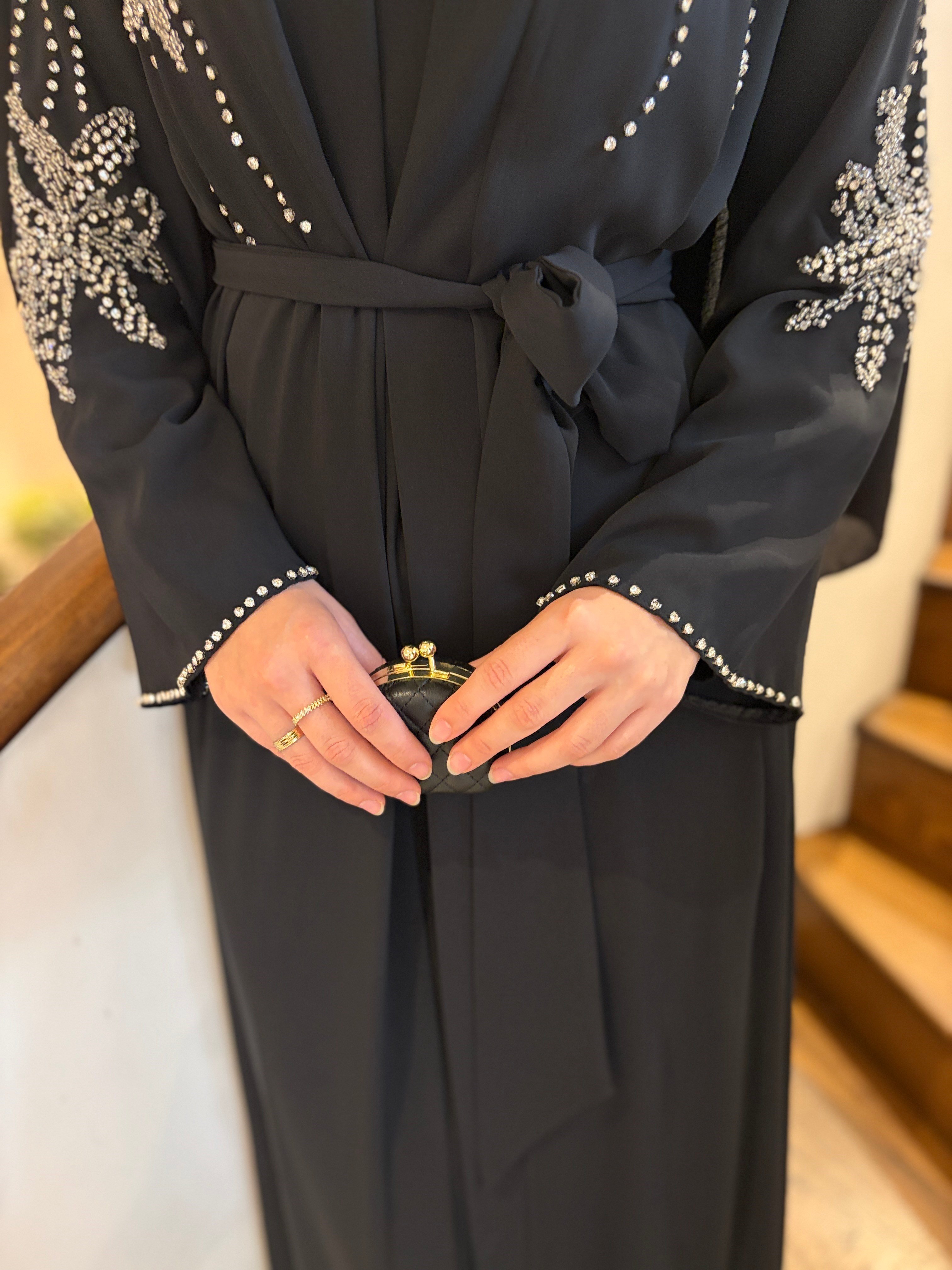 OMZU İŞLEMELİ ABAYA