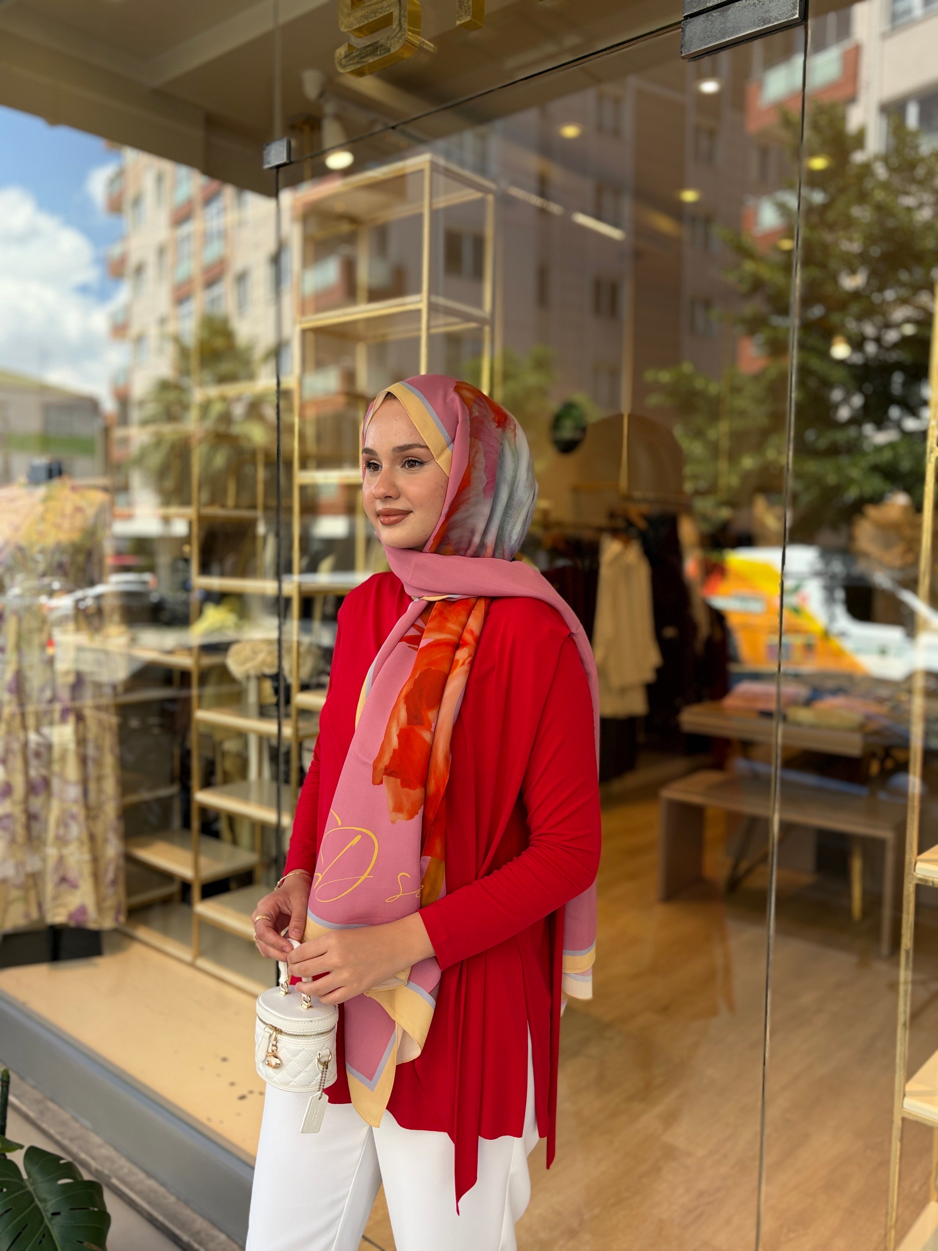 POP DOHA TUNİK KIRMIZI