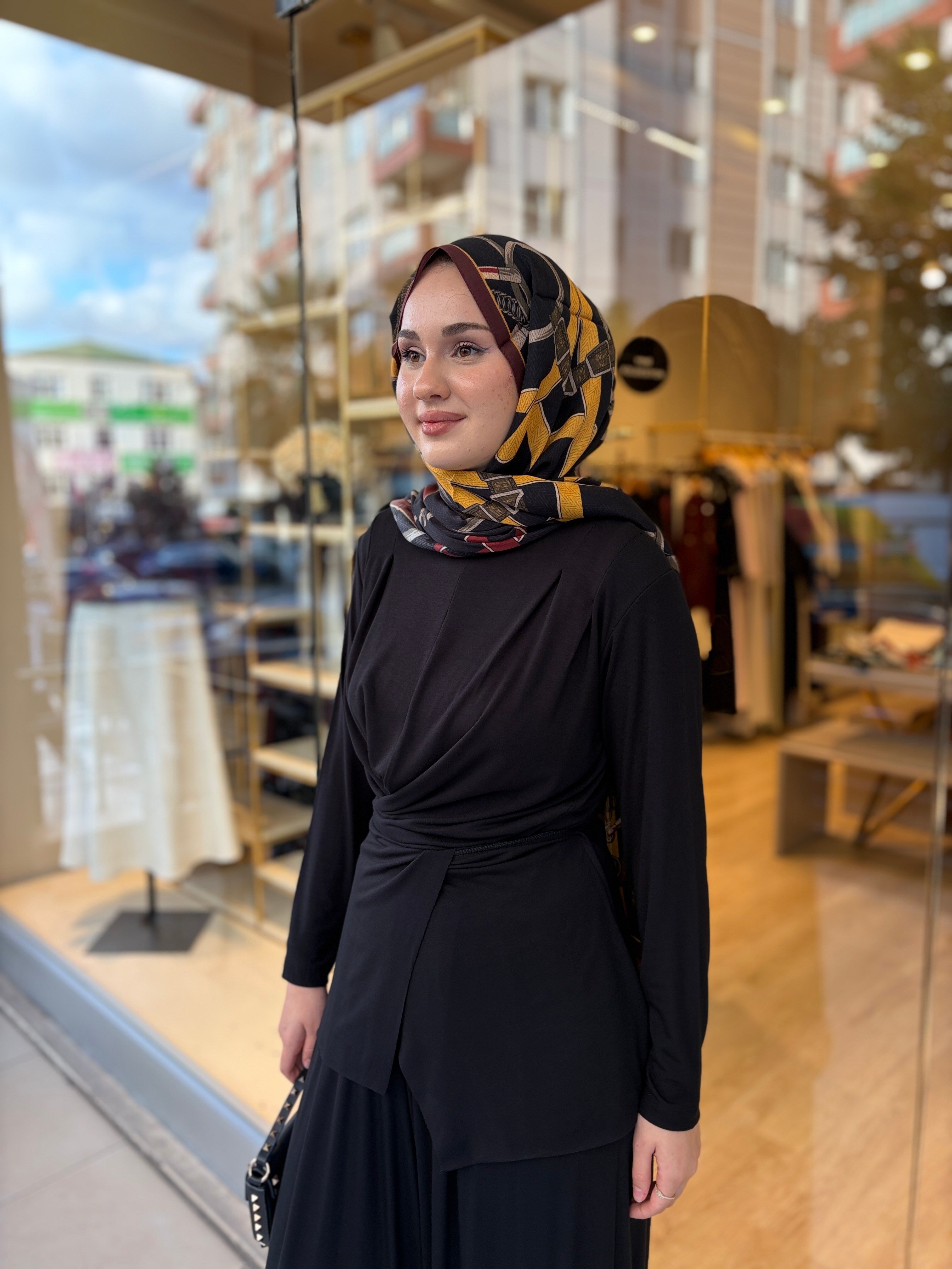 SERENZA ÖRME TAKIM SİYAH