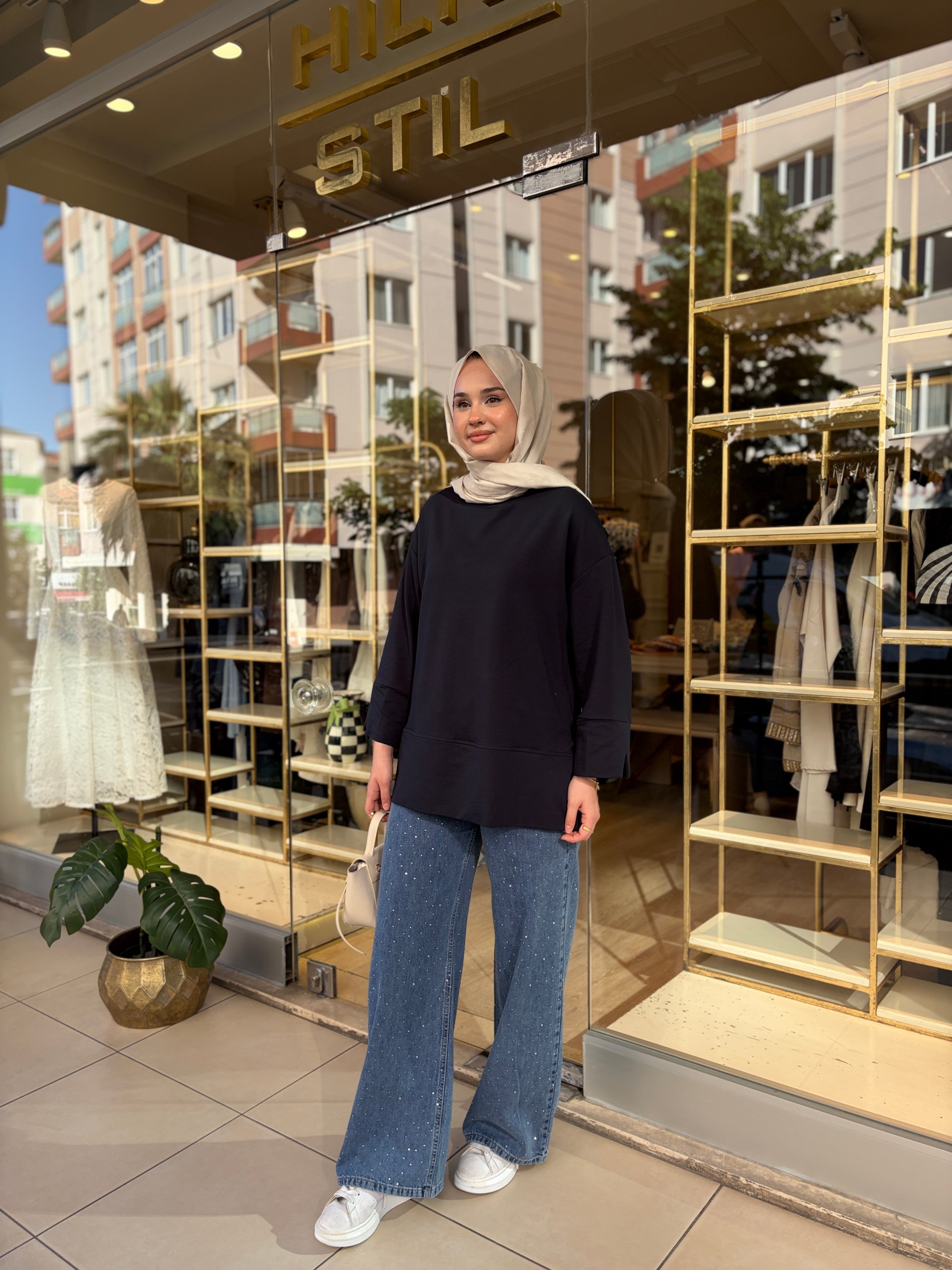 TAŞLI KOT PANTOLON 