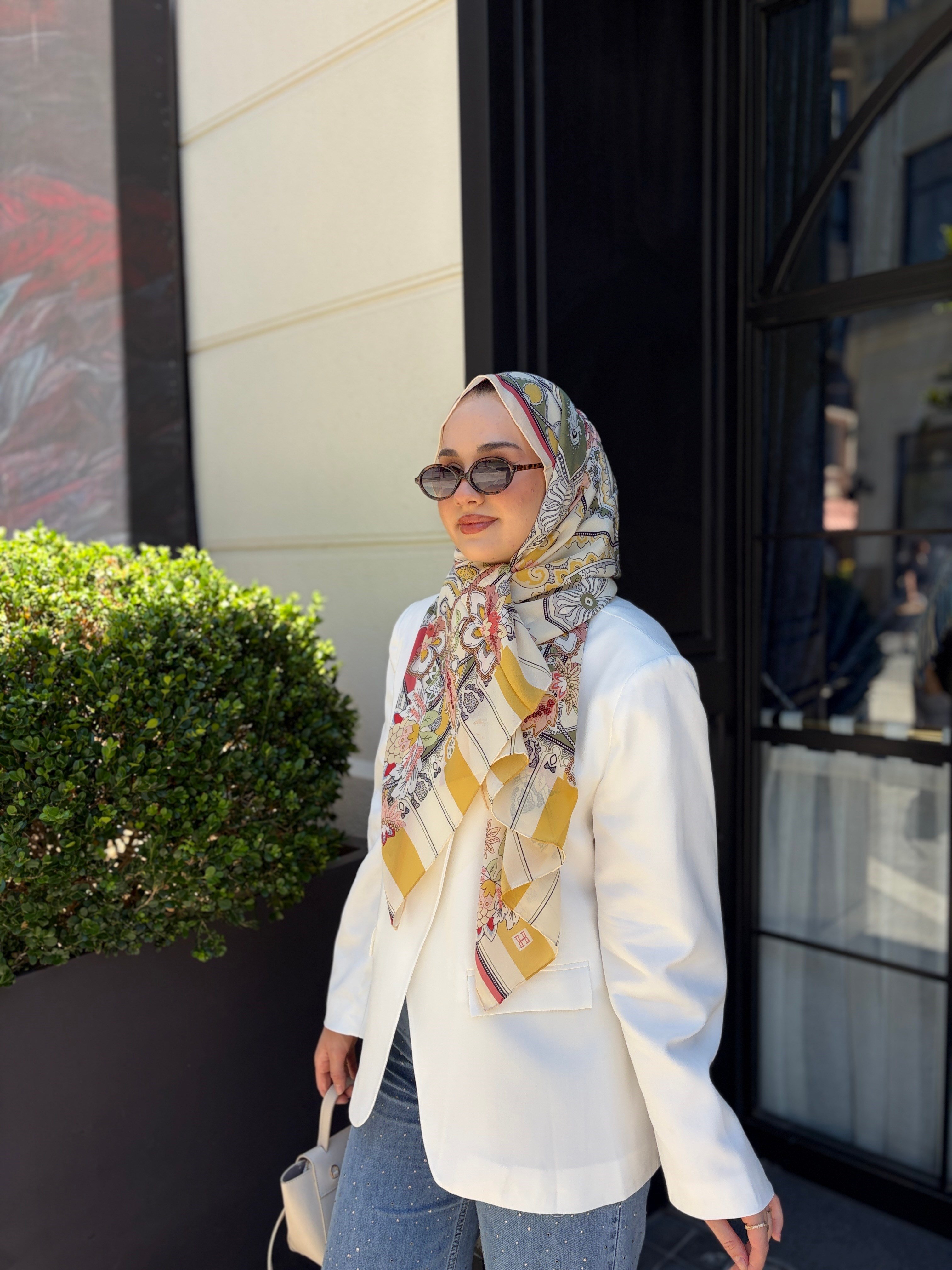 TEK DÜĞMELİ CEKET BEYAZ 