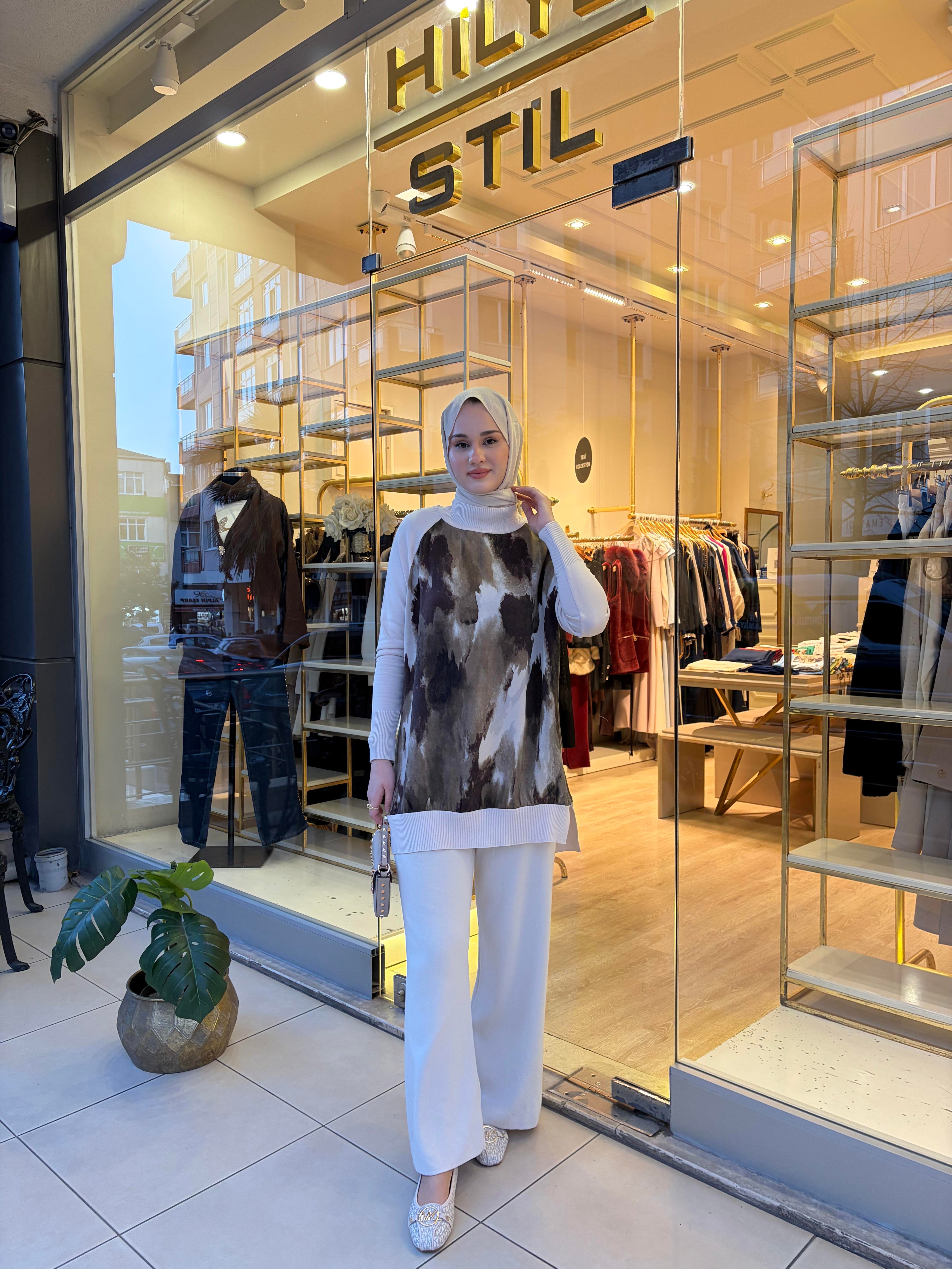 TRİKO PANTOLON BEJ