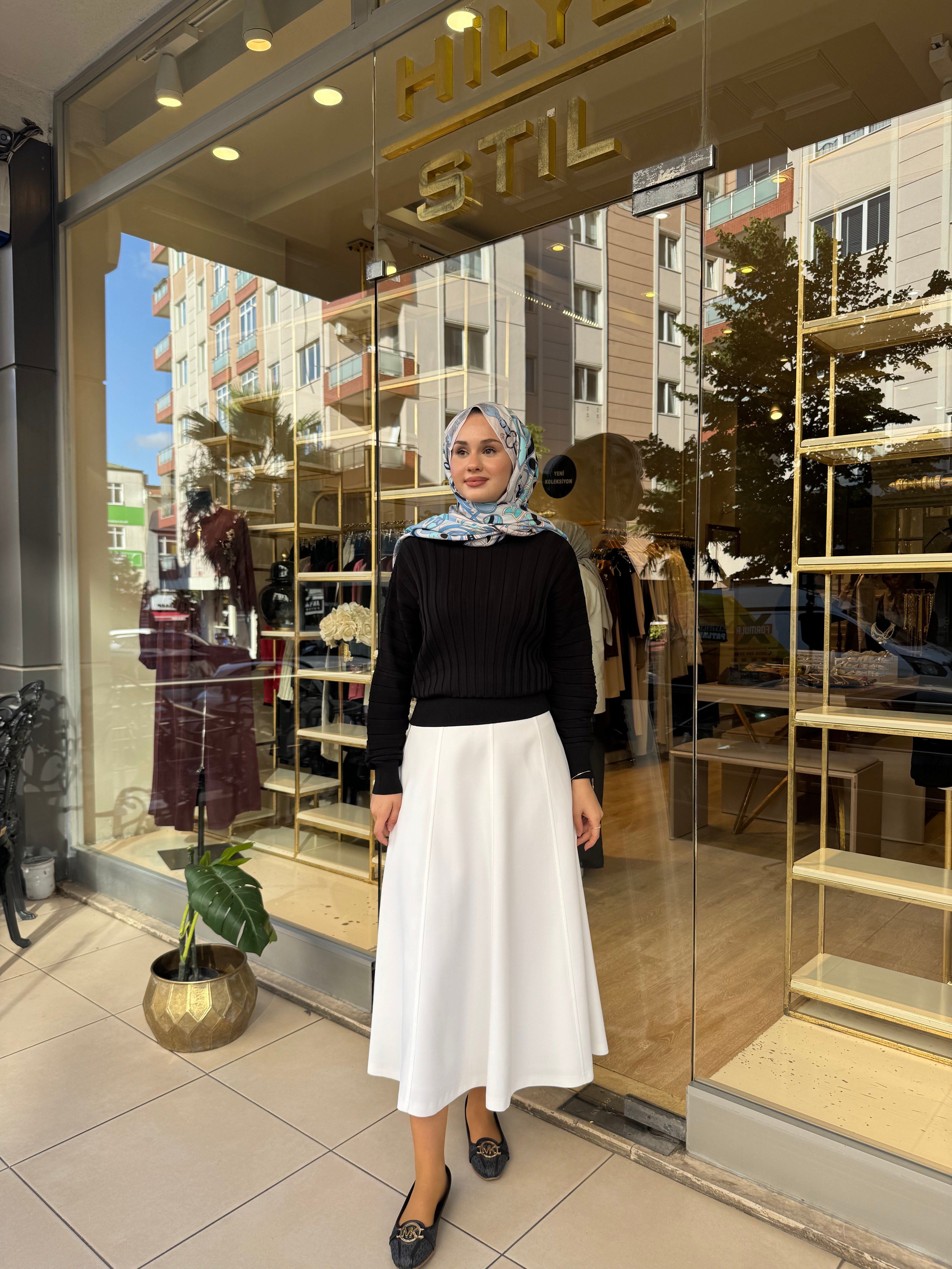 YARASA KOL FİTİLLİ KAZAK SİYAH