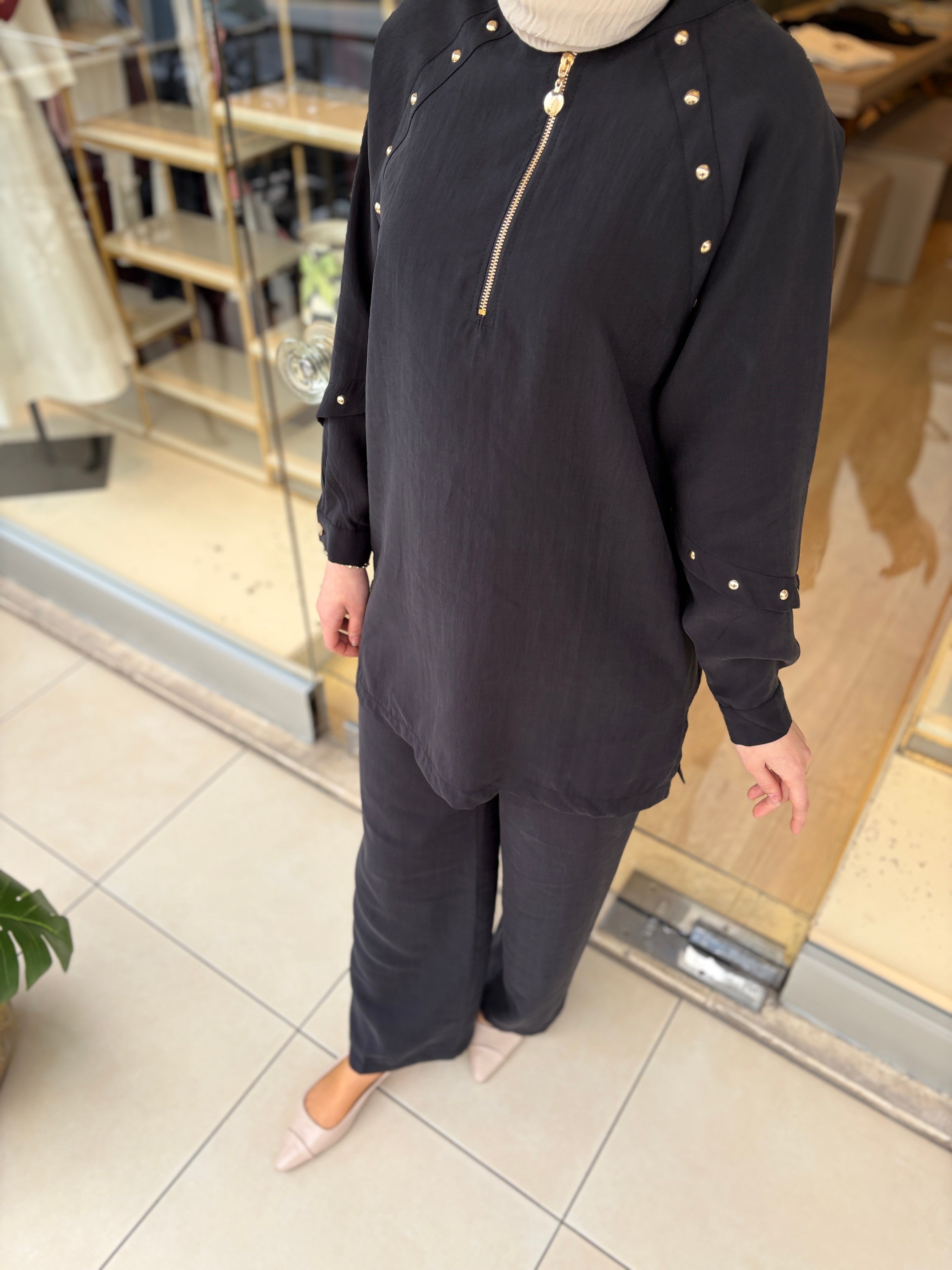 ZIMBALI PANTOLON TAKIM SİYAH