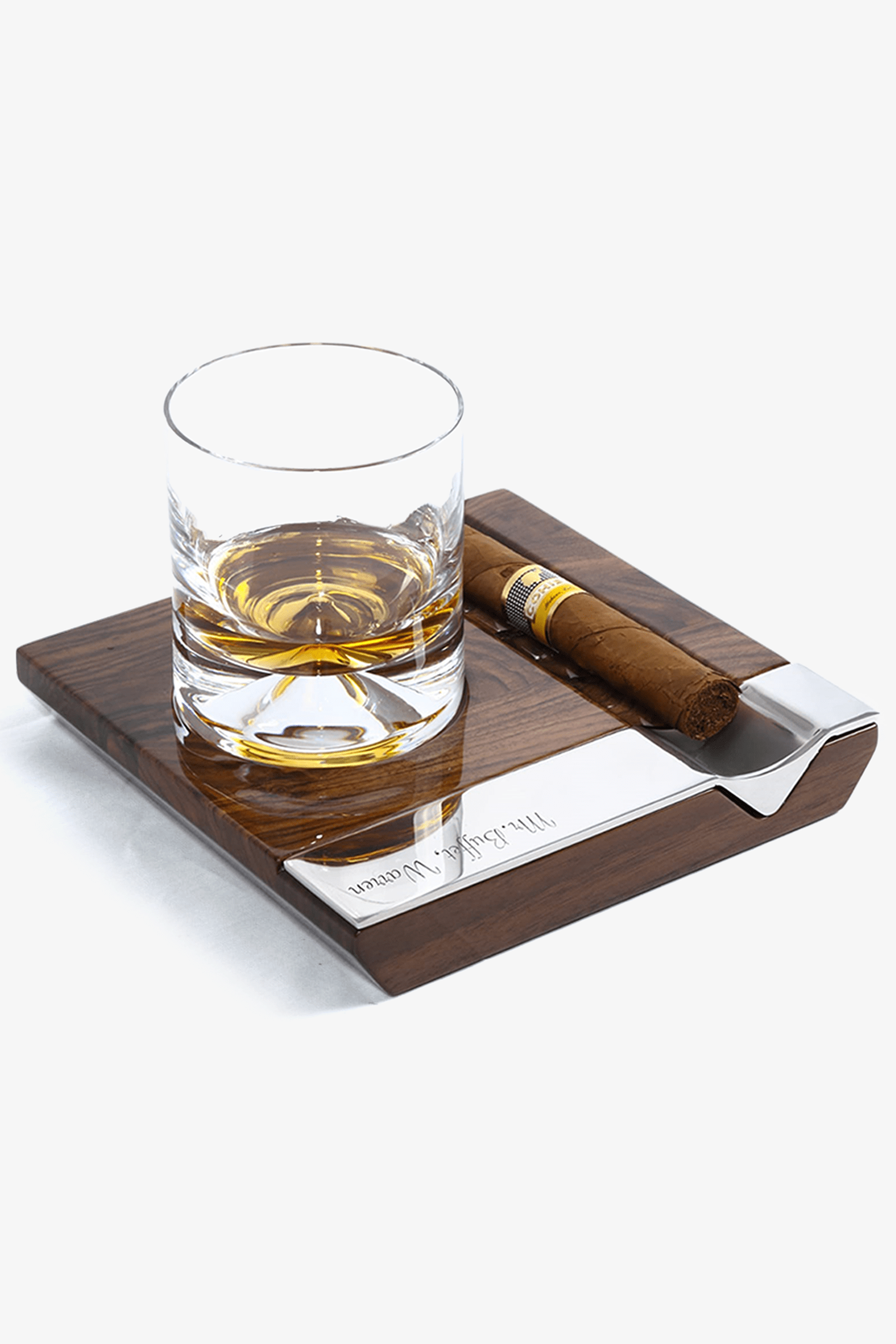 Royal Series-Whiskey and Cigar Set-Premium and Luxury Handcrafted Gift for Gentlemen, %100 Handmadewooden+PD.001