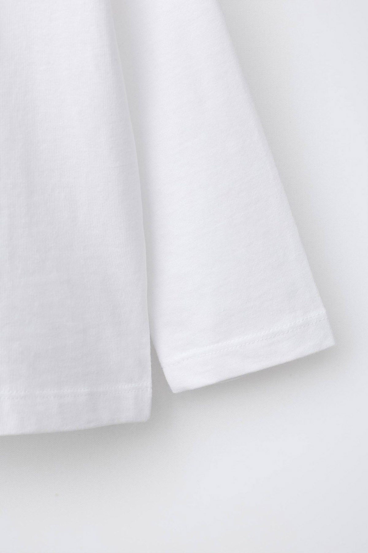 Unısex Pamuklu Basic Tshirt Beyaz (2-7 yaş)