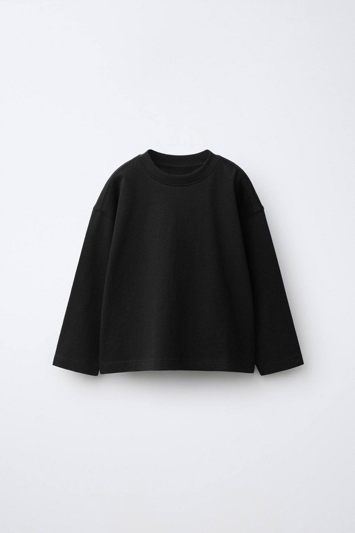 Unısex Pamuklu Basic Tshirt Siyah (2-7 yaş)